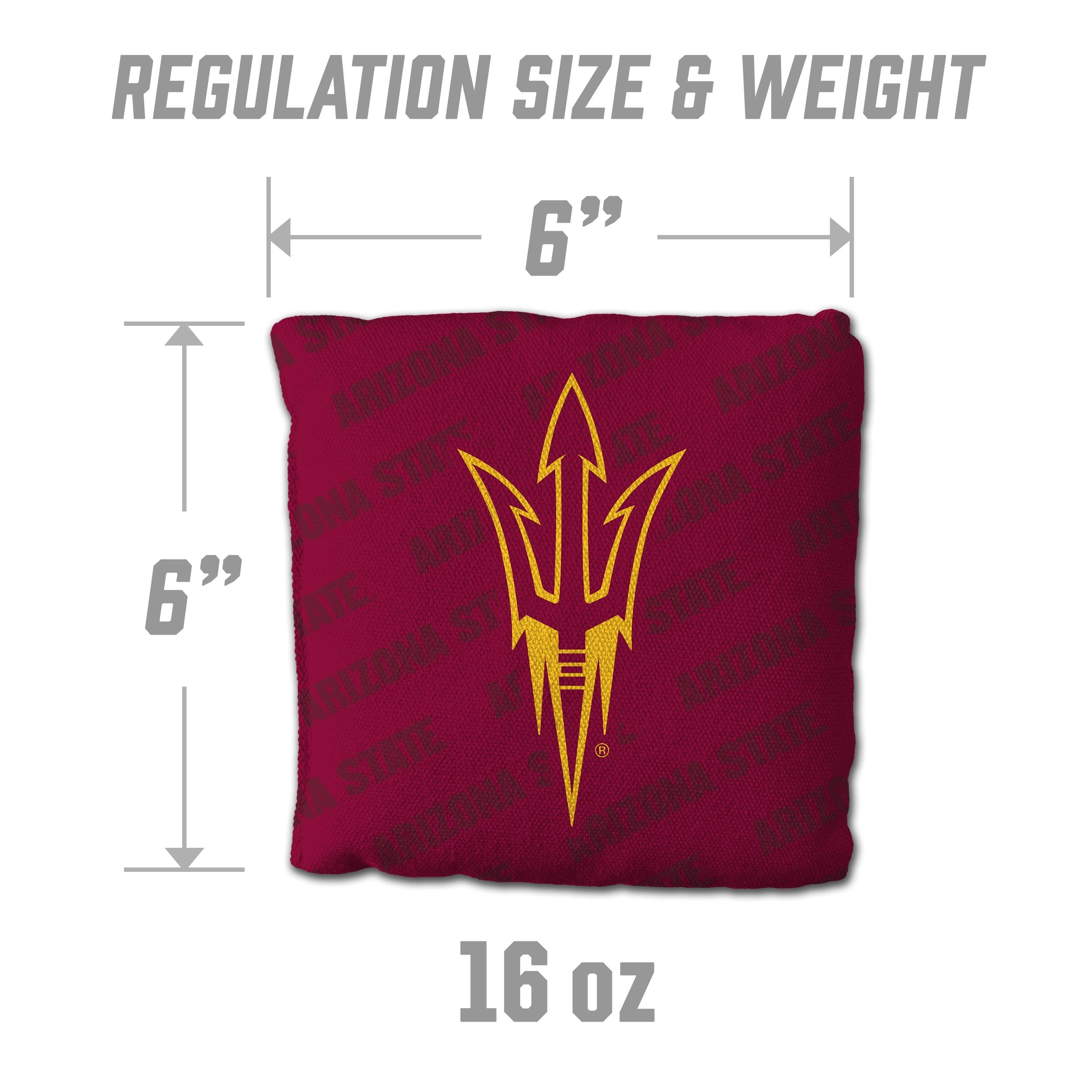 YouTheFan NCAA Arizona State Sun Devils Cornhole Bags - 4PK - Maroon - Sports Collectibles, Sports Memorabilia, Sports Fan Shop, Sports Gifts