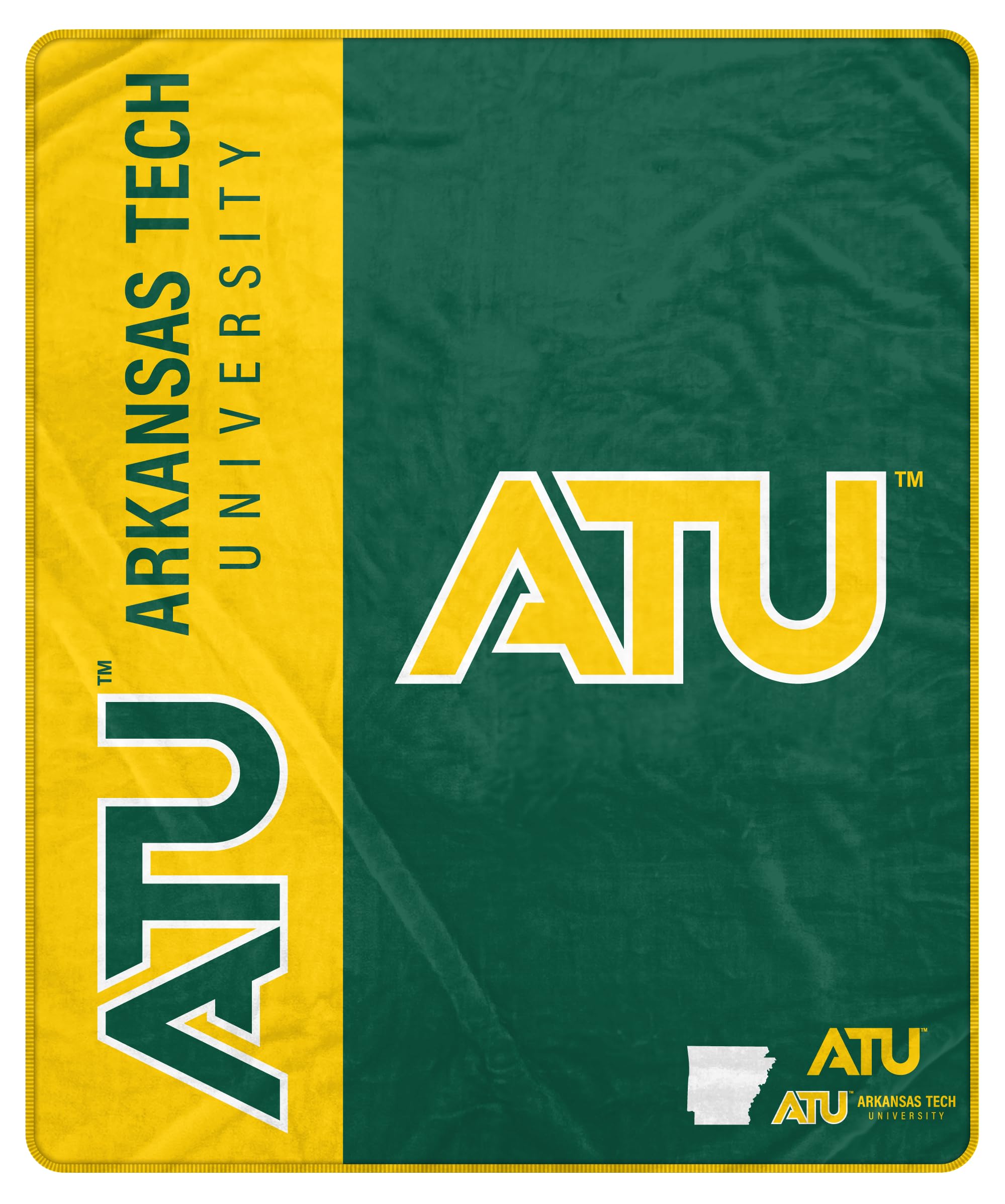 Proformance Home NCAA Arkansas Tech Wonder Boys Endzone Ultra Soft Tailgate Throw - Sports Gifts, Sports Memorabilia, Sports Collectibles, Fan Shop