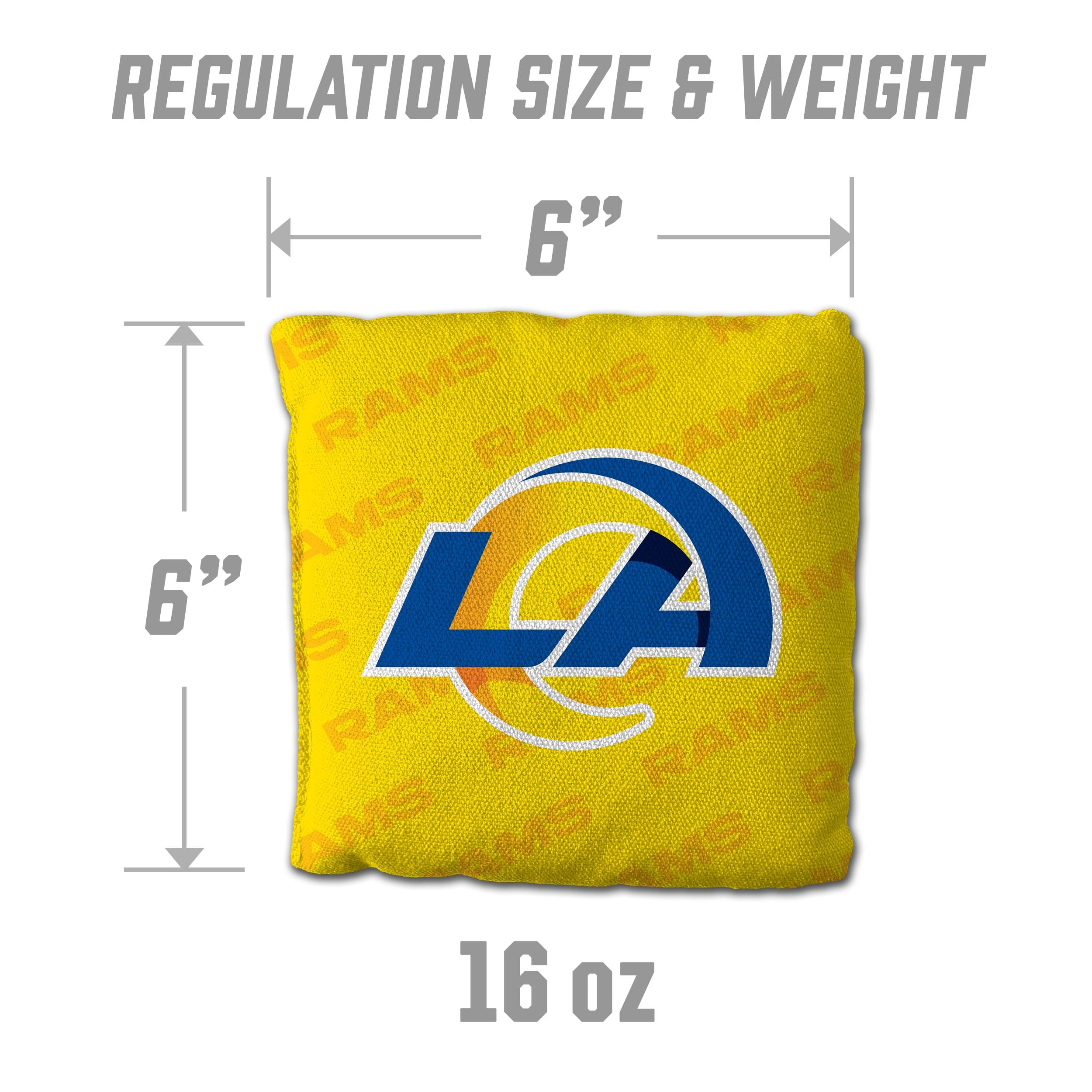 YouTheFan NFL Los Angeles Rams Cornhole Bags - 4PK - Yellow - Sports Collectibles, Sports Memorabilia, Sports Fan Shop, Sports Gifts