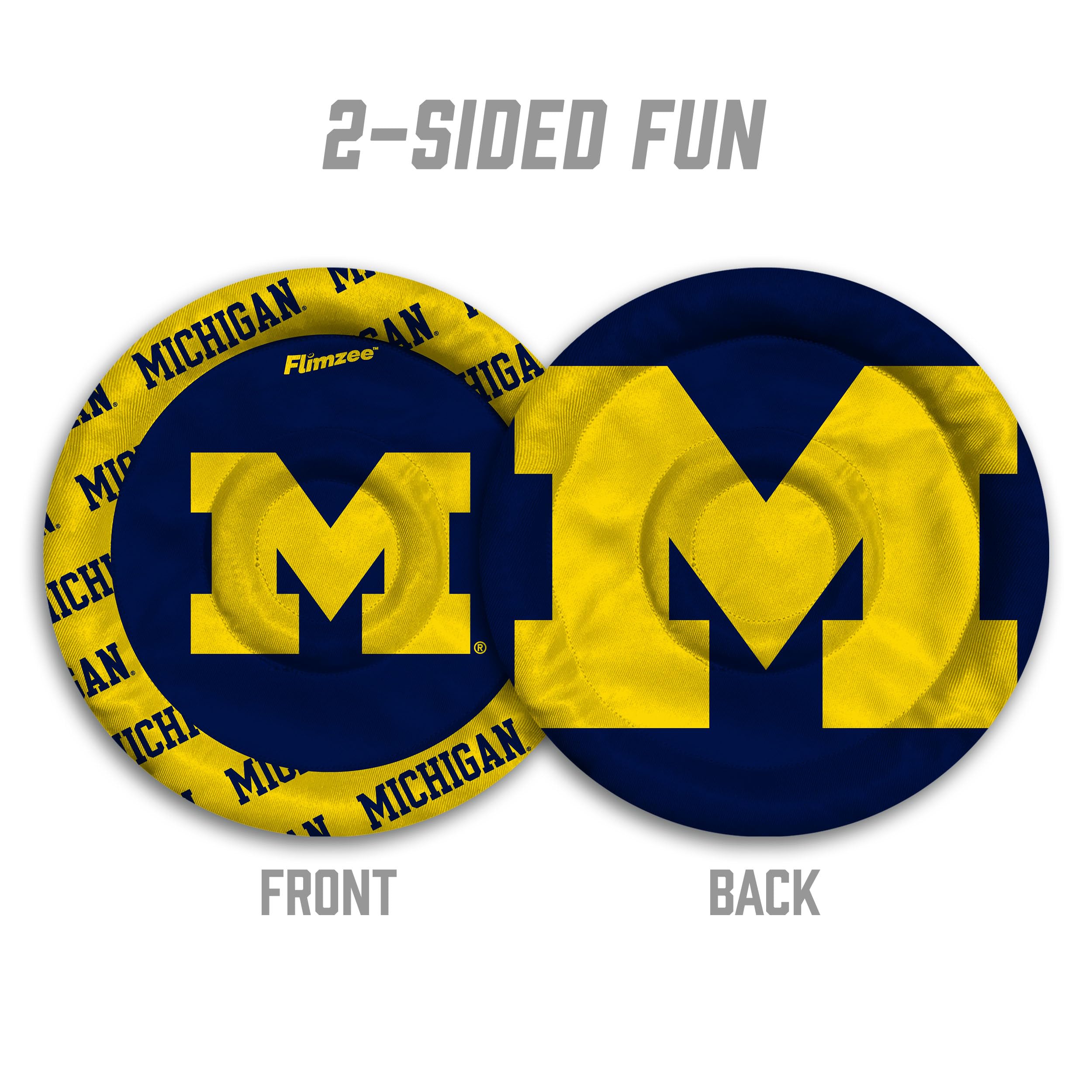 YouTheFan NCAA Michigan Wolverines Flimzee Bean-Bag Flying Disc - Sports Collectibles, Sports Memorabilia, Sports Fan Shop, Sports Gifts
