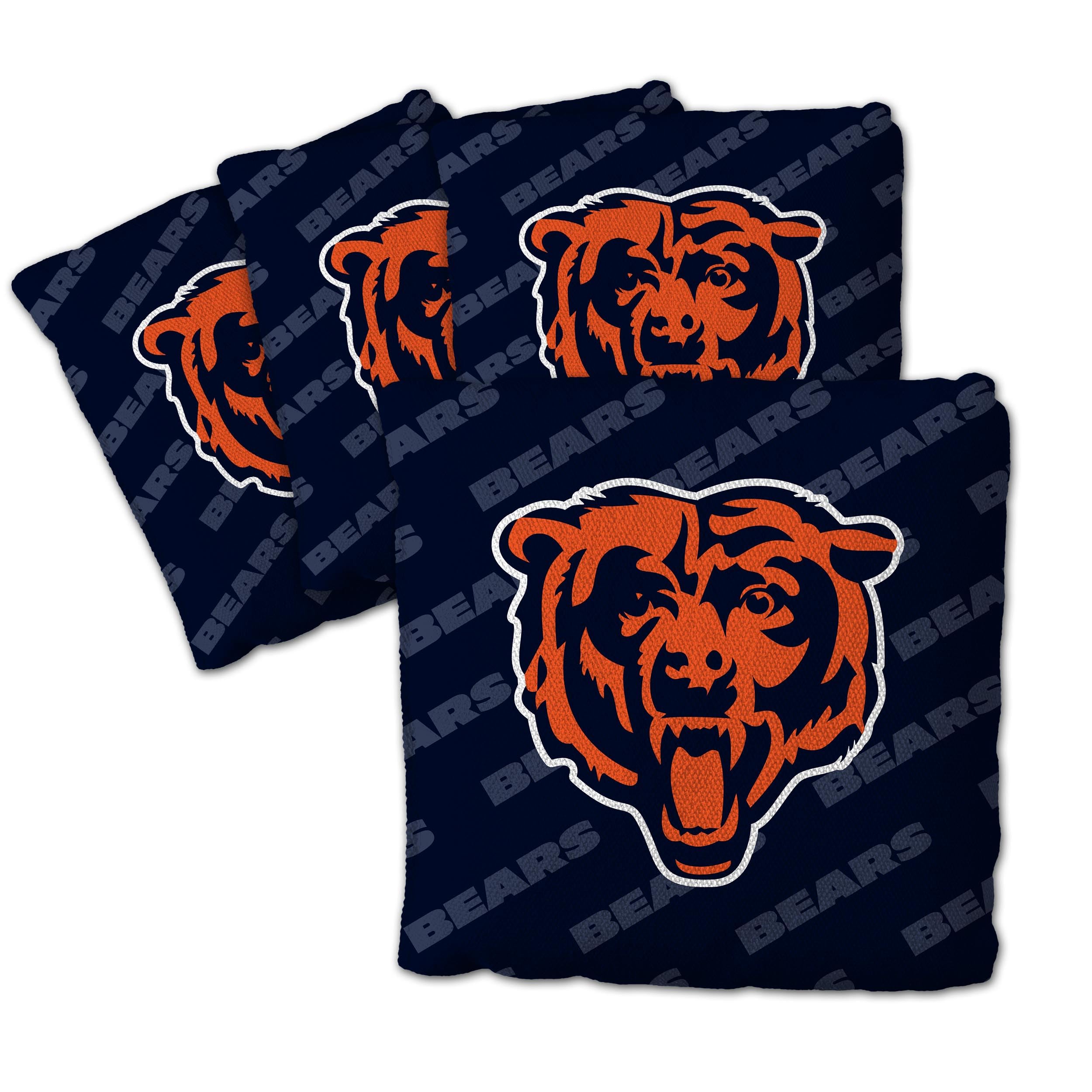 YouTheFan NFL Chicago Bears Cornhole Bags - 4PK - Blue - Sports Collectibles, Sports Memorabilia, Sports Fan Shop, Sports Gifts