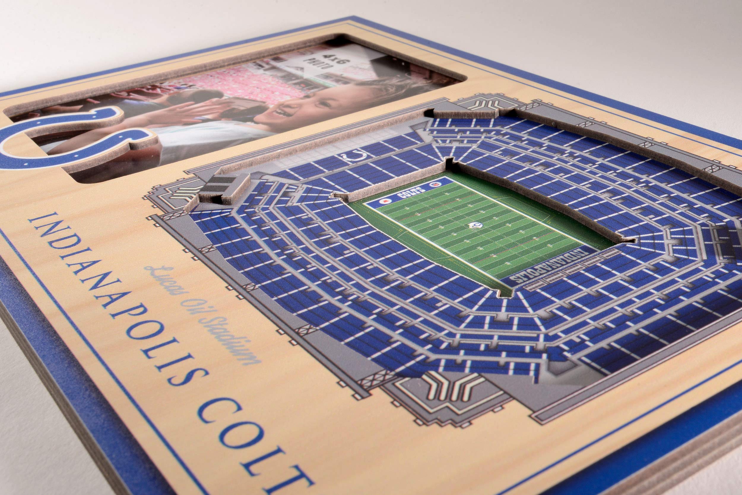 YouTheFan NFL Indianapolis Colts 3D StadiumViews Picture Frame - Sports Collectibles, Sports Memorabilia, Sports Fan Shop, Sports Gifts