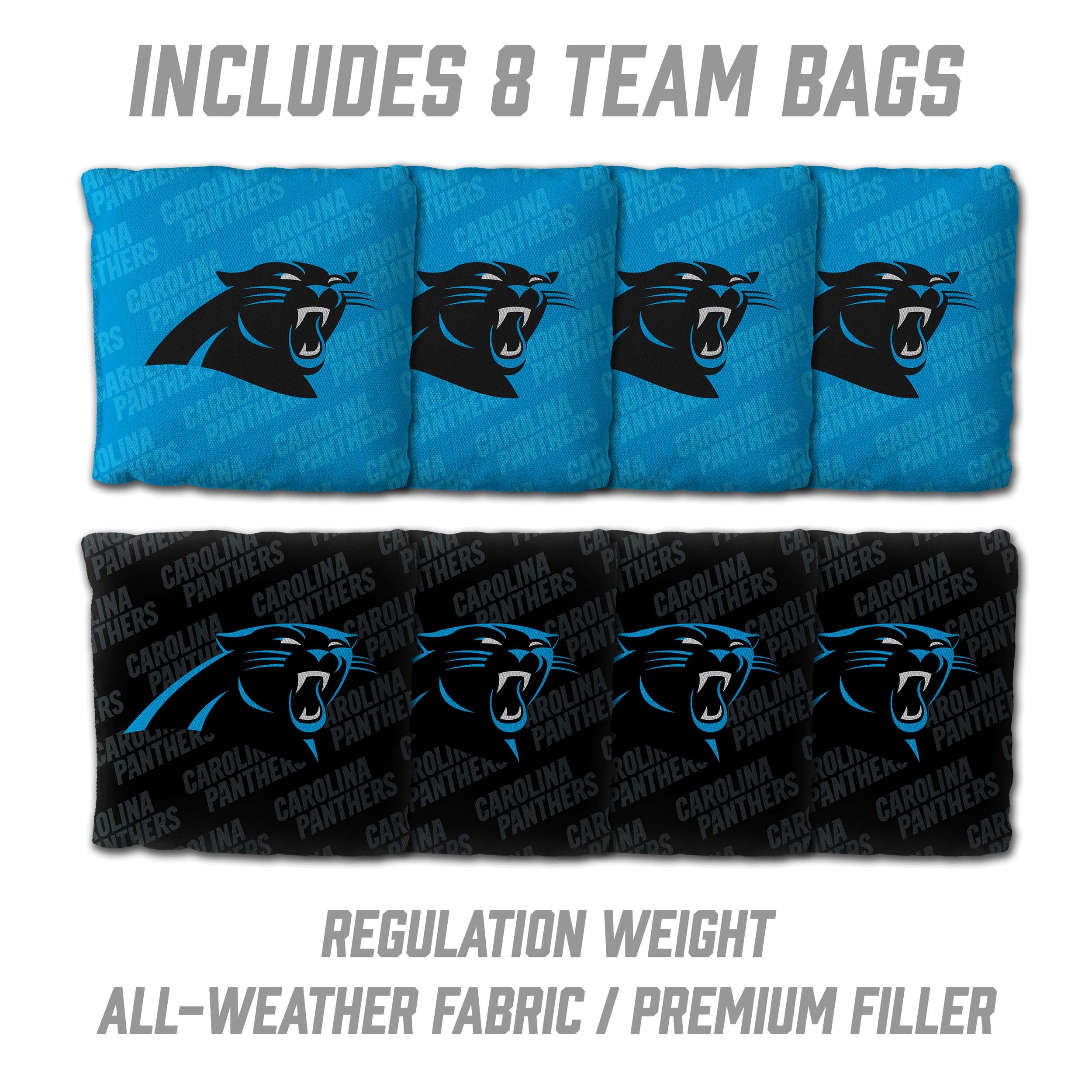 YouTheFan NFL Carolina Panthers 2’ x 4’ Professional Wood Cornhole Game with Logo Bags - Sports Collectibles, Sports Memorabilia, Sports Fan Shop, Sports Gifts