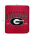 NCAA Georgia Bulldogs Vintage Arch Block Ultra Soft Blanket - Sports Gifts, Sports Memorabilia, Sports Collectibles, Fan Shop