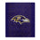 Pegasus Sports NFL Echo Team Wordmark Plush Blanket- Baltimore Ravens Team Color 60x70 - Sports Gifts, Sports Memorabilia, Sports Collectibles, Fan Shop