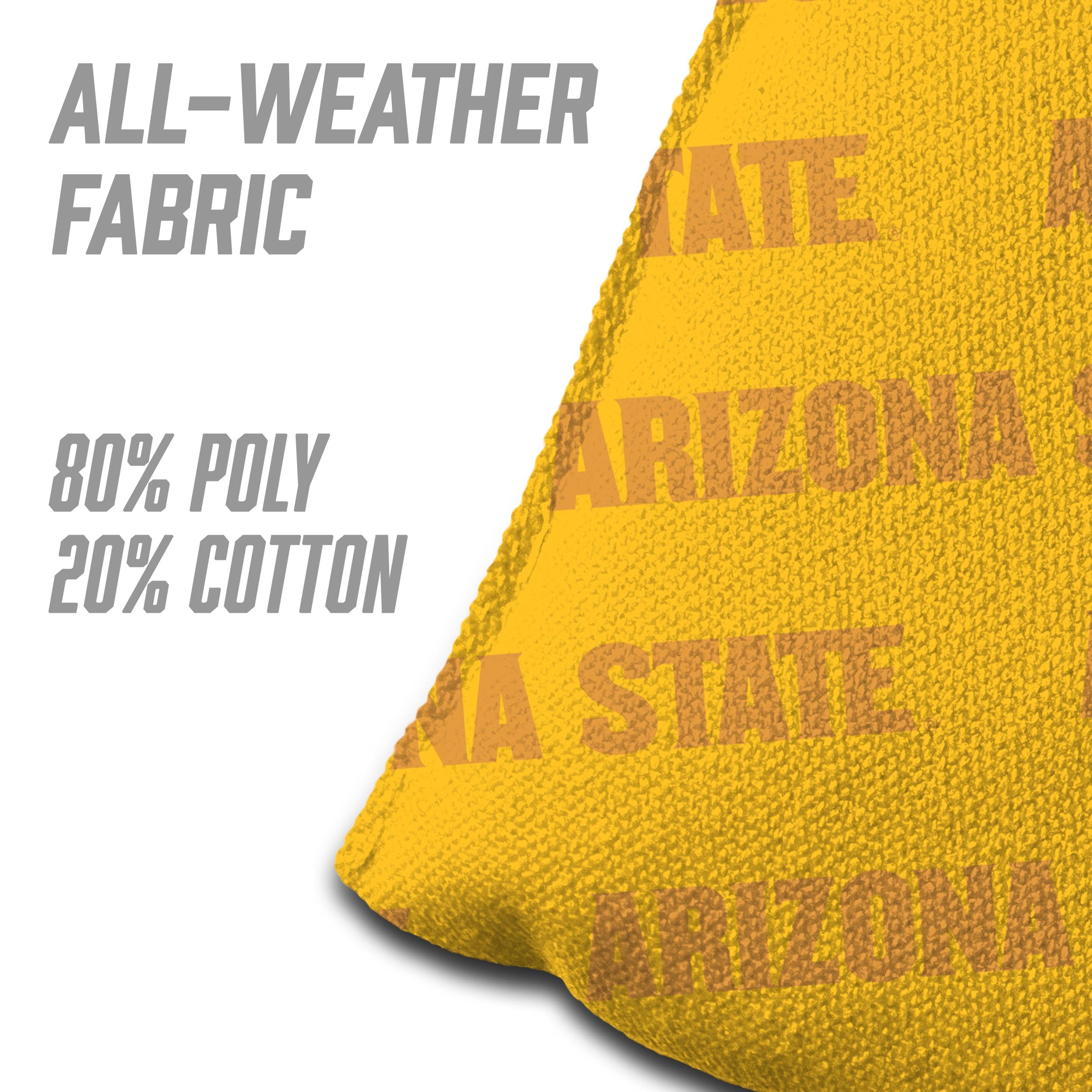 YouTheFan NCAA Arizona State Sun Devils Cornhole Bags - 4PK - Yellow - Sports Collectibles, Sports Memorabilia, Sports Fan Shop, Sports Gifts