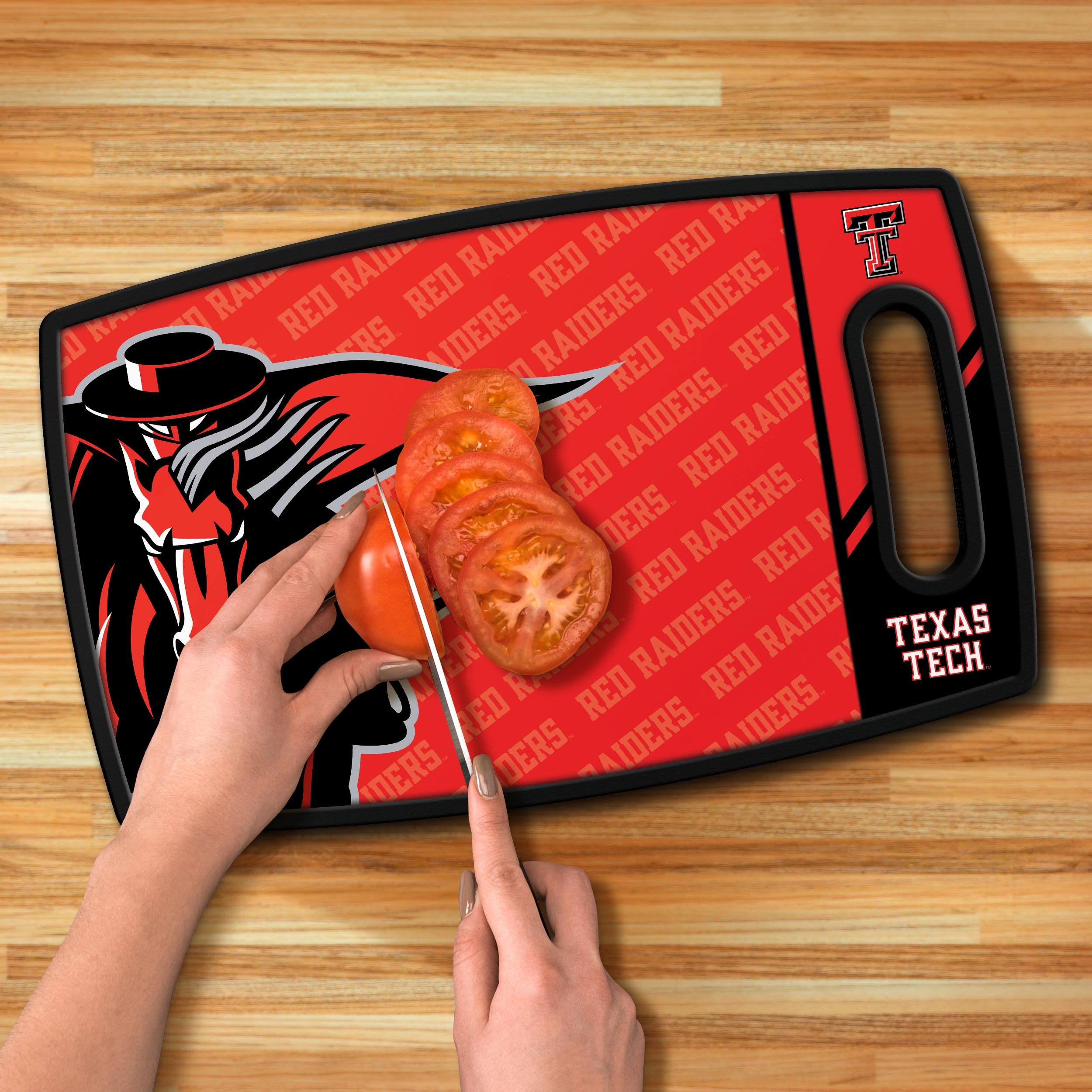 YouTheFan NCAA Texas Tech Red Raiders Logo Series Cutting Board - Sports Collectibles, Sports Memorabilia, Sports Fan Shop, Sports Gifts