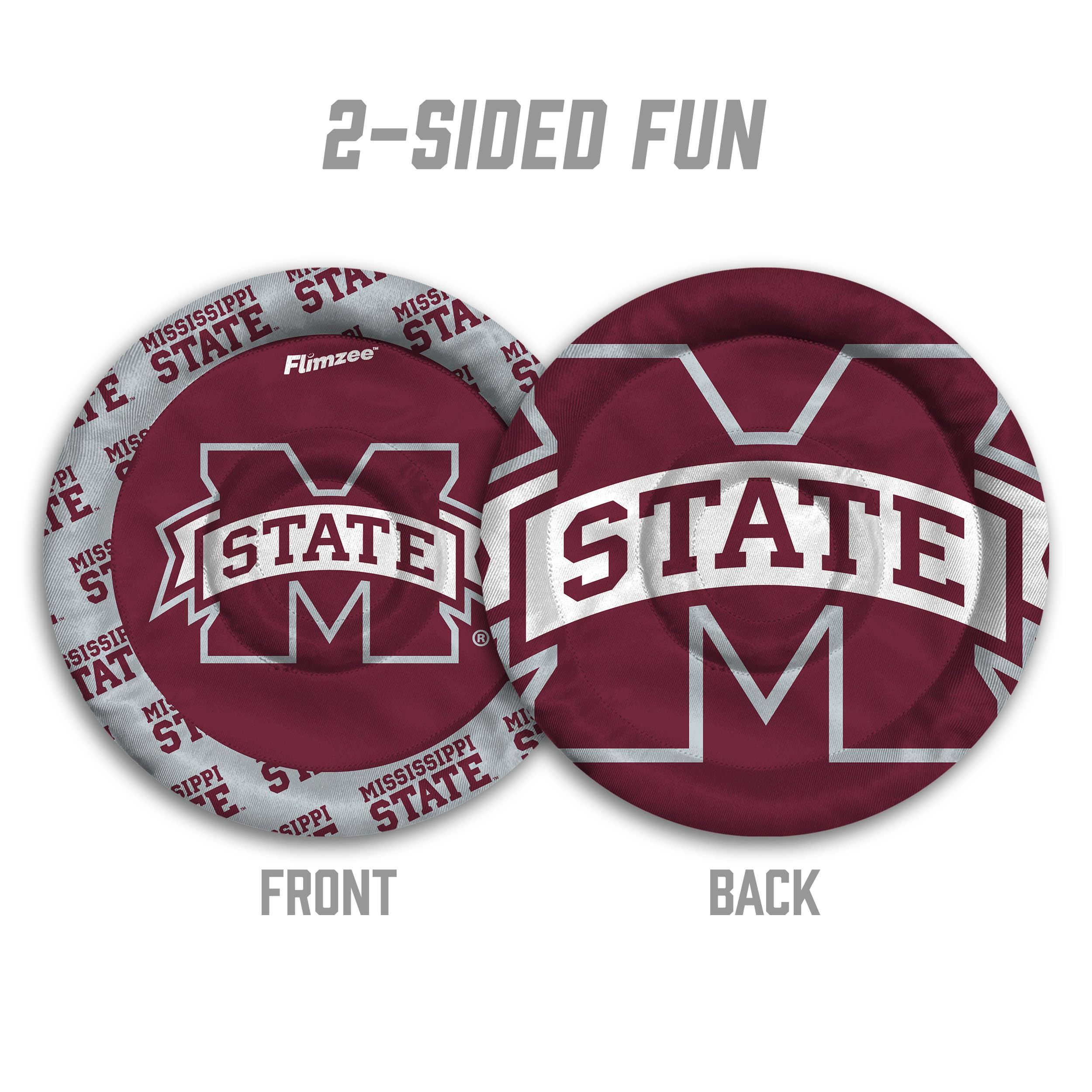 YouTheFan NCAA Mississippi State Bulldogs Flimzee Bean-Bag Flying Disc - Sports Collectibles, Sports Memorabilia, Sports Fan Shop, Sports Gifts