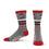 For Bare Feet Mens NCAA Ohio State Buckeyes 5 Star Crew Sock Marble Grey Large - Sports Gifts, Sports Memorabilia, Sports Collectibles, Fan Shop