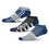For Bare Feet NFL INDIANAPOLIS COLTS Stripe Stack 3 Pack Ankle Sock Team Colors Large - Sports Gifts, Sports Memorabilia, Sports Collectibles, Fan Shop