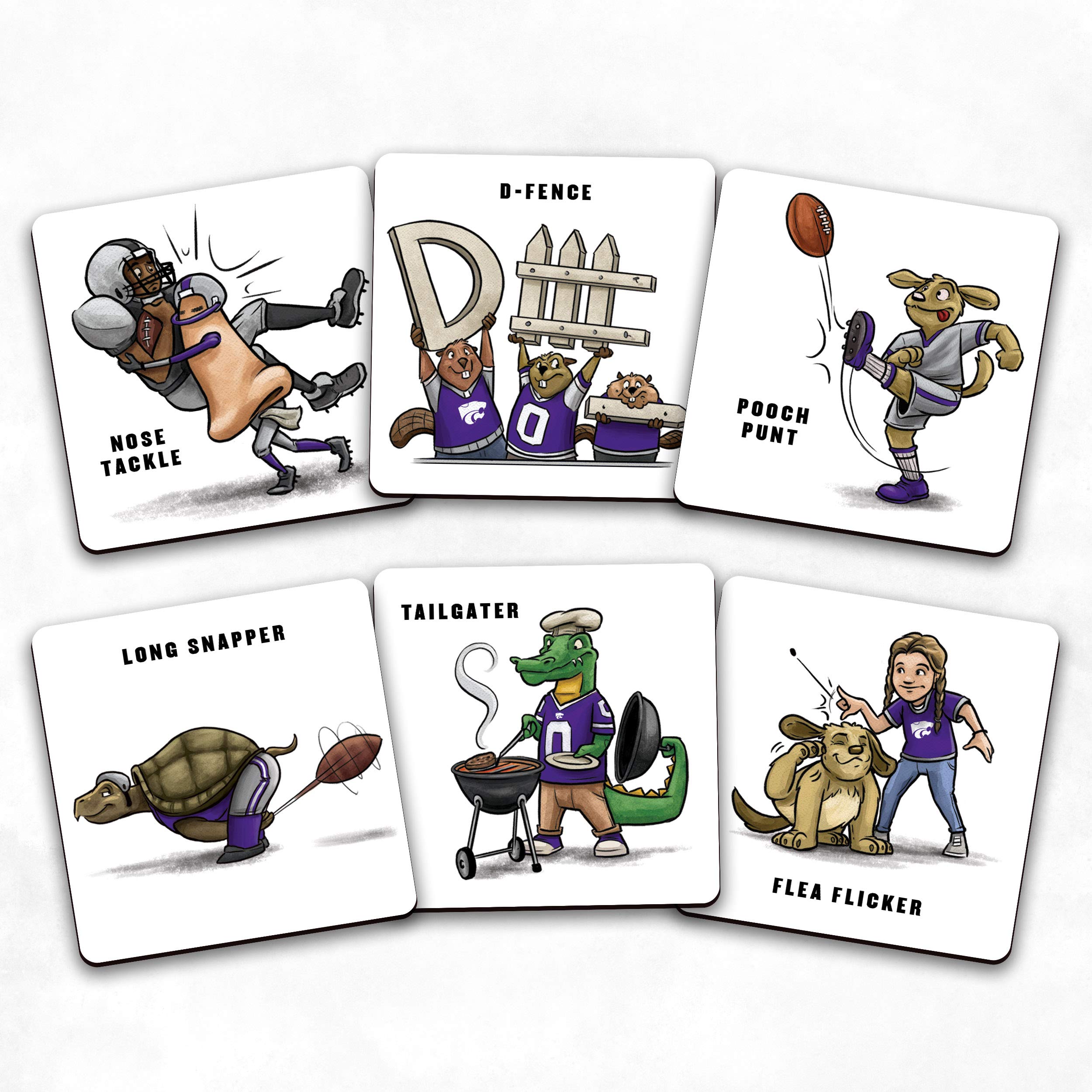 YouTheFan NCAA Kansas State Wildcats Licensed Memory Match Game - Sports Collectibles, Sports Memorabilia, Sports Fan Shop, Sports Gifts