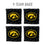 YouTheFan NCAA Iowa Hawkeyes Cornhole Bags - 4PK - Black - Sports Collectibles, Sports Memorabilia, Sports Fan Shop, Sports Gifts