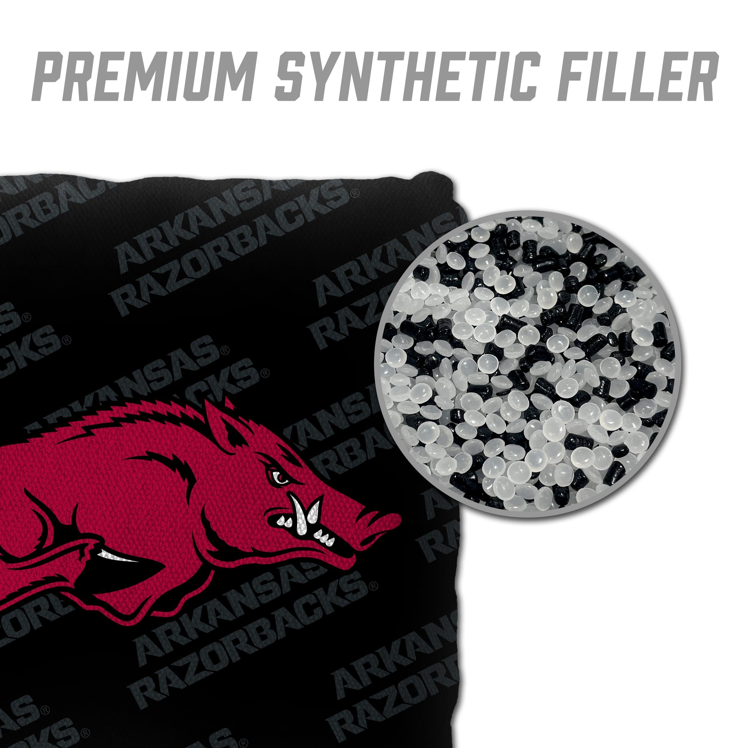 YouTheFan NCAA Arkansas Razorbacks Cornhole Bags - 4PK - Black - Sports Collectibles, Sports Memorabilia, Sports Fan Shop, Sports Gifts