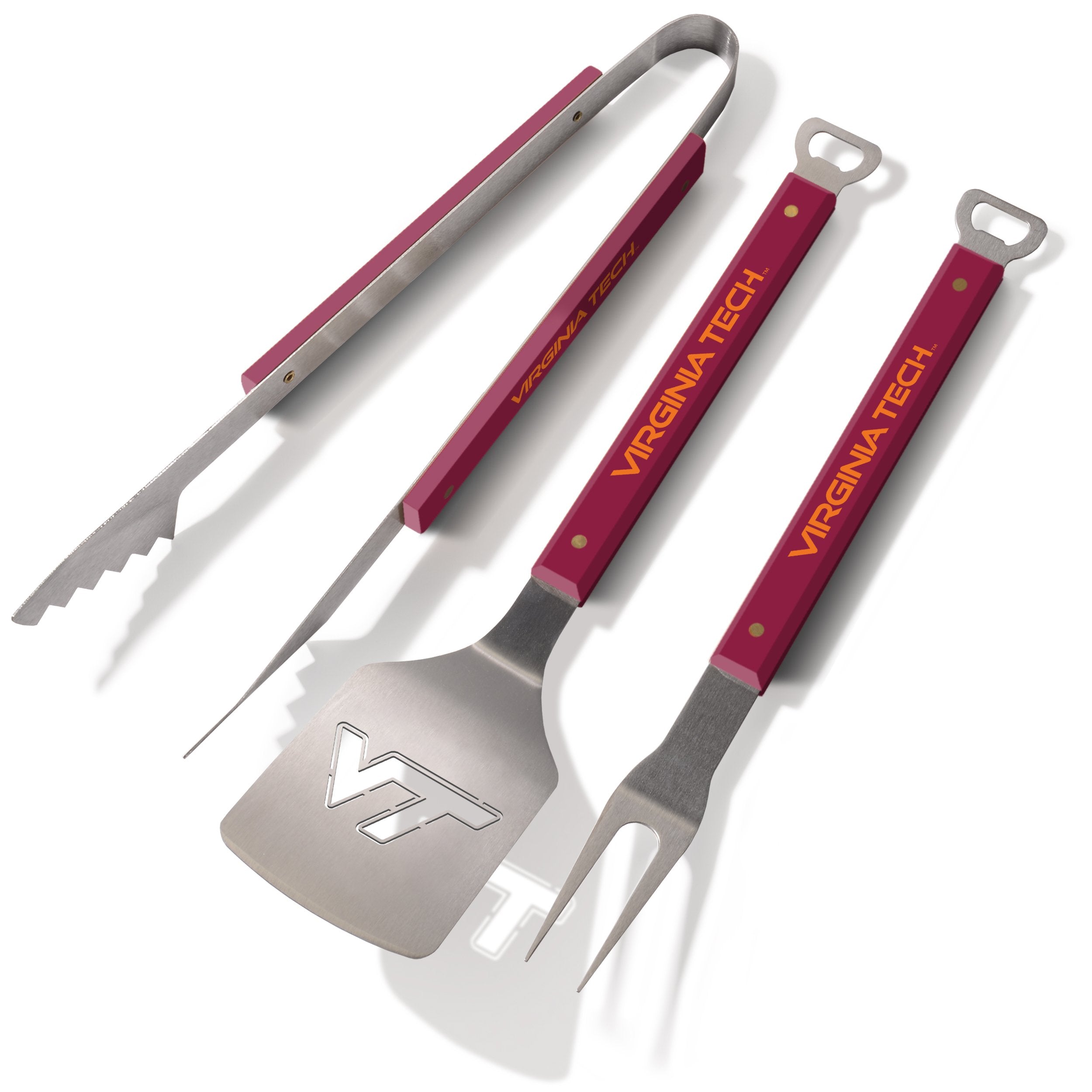 YouTheFan NCAA Virginia Tech Hokies Spirit Series 3-Piece BBQ Set - Sports Collectibles, Sports Memorabilia, Sports Fan Shop, Sports Gifts