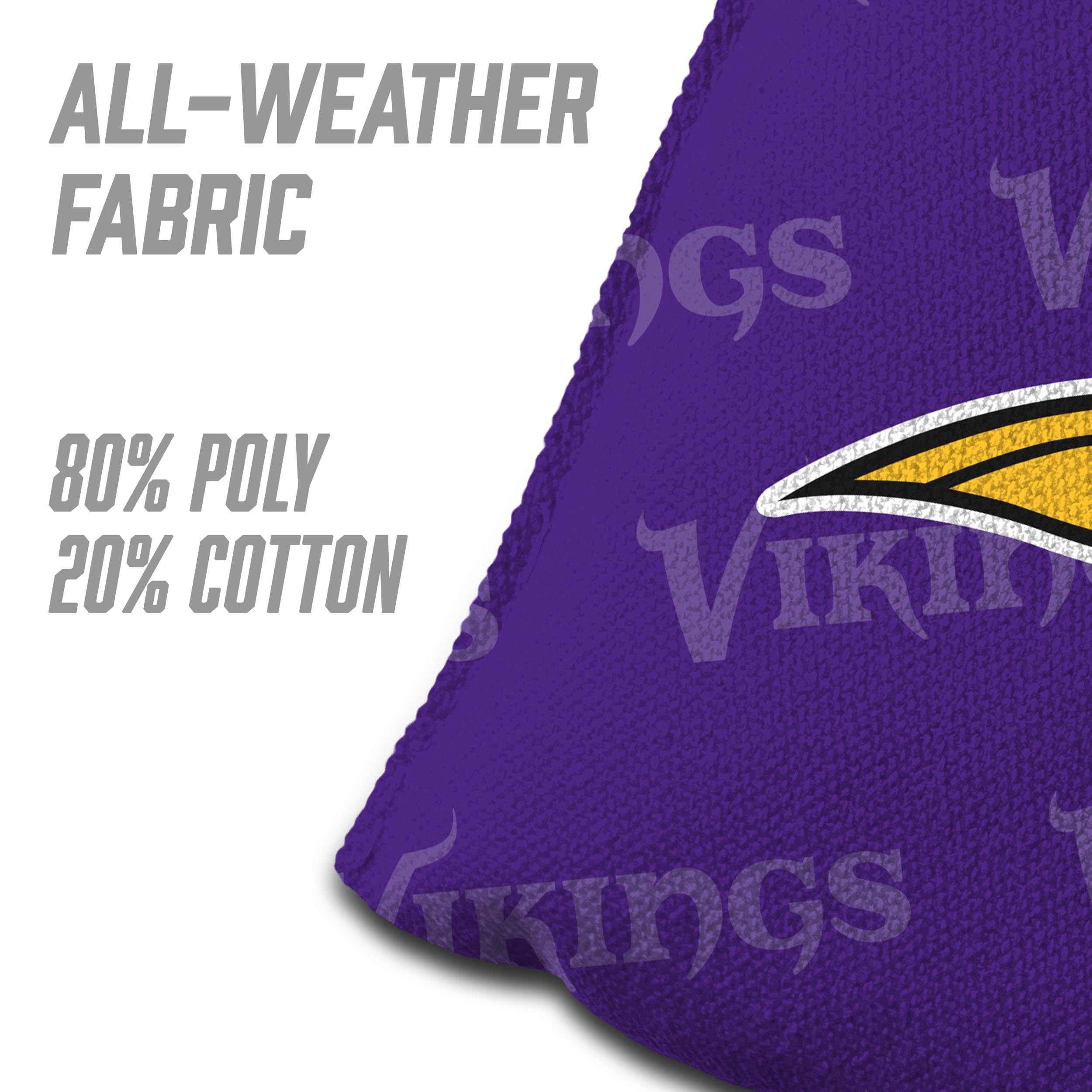 YouTheFan NFL Minnesota Vikings Cornhole Bags - 4PK - Purple - Sports Collectibles, Sports Memorabilia, Sports Fan Shop, Sports Gifts