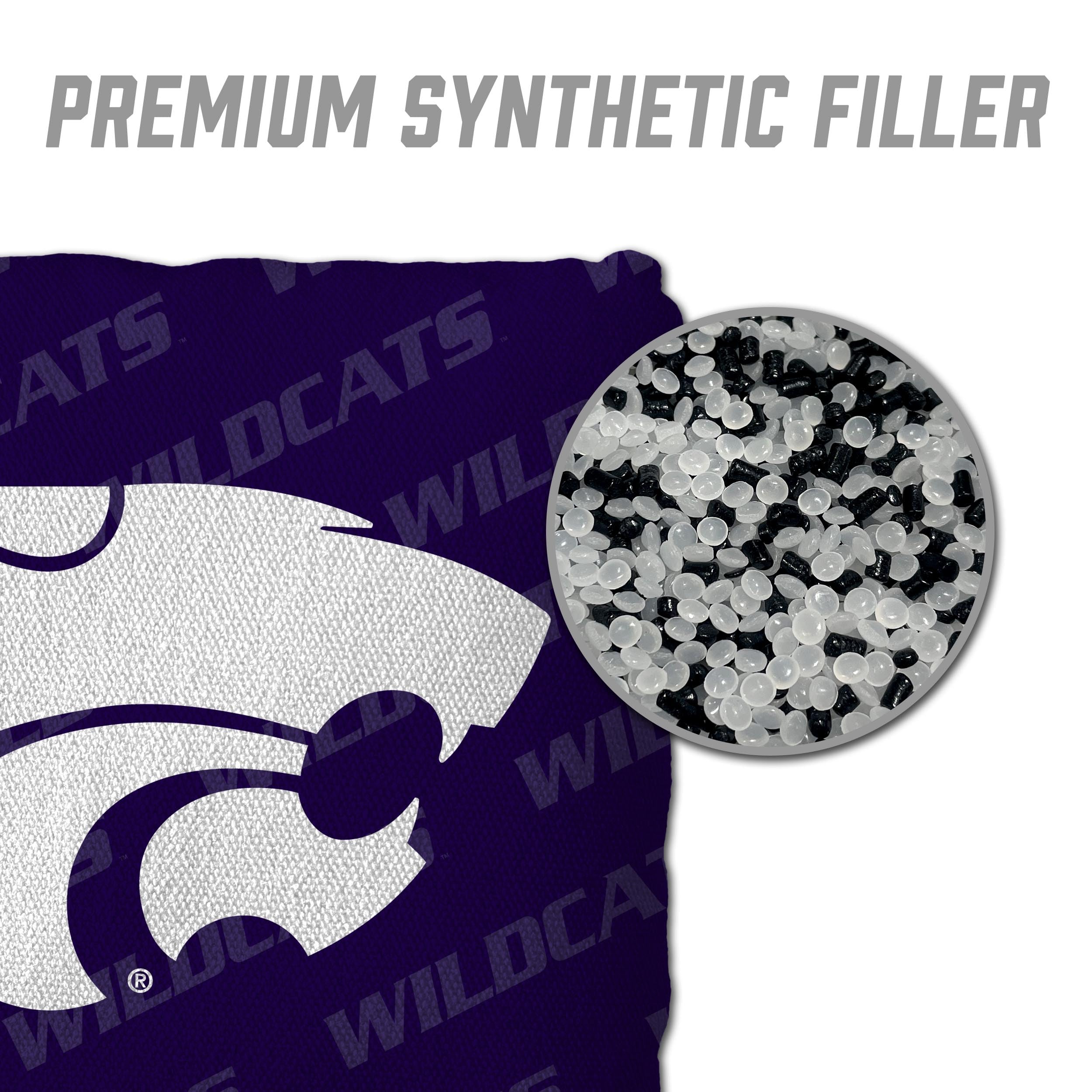 YouTheFan NCAA Kansas State Wildcats Cornhole Bags - 4PK - Purple - Sports Collectibles, Sports Memorabilia, Sports Fan Shop, Sports Gifts