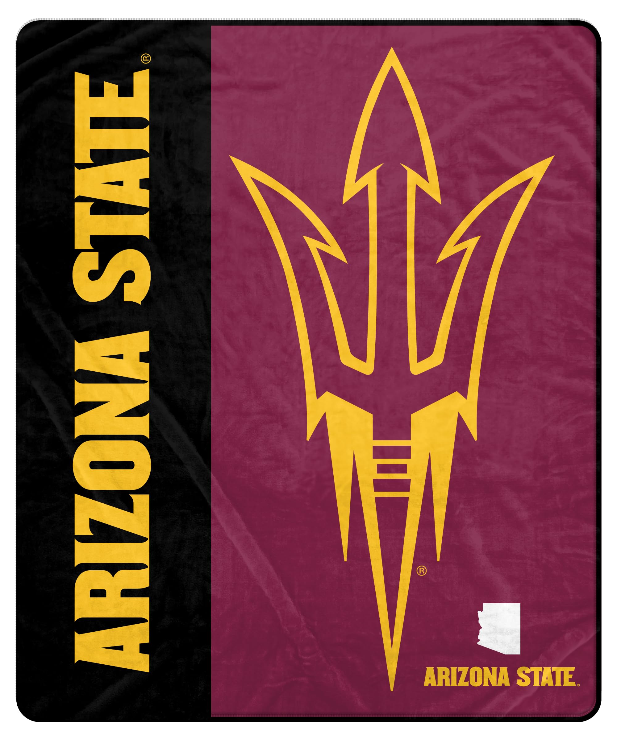 Proformance Home NCAA Arizona St Sun Devils Endzone Ultra Soft Tailgate Throw - Sports Gifts, Sports Memorabilia, Sports Collectibles, Fan Shop