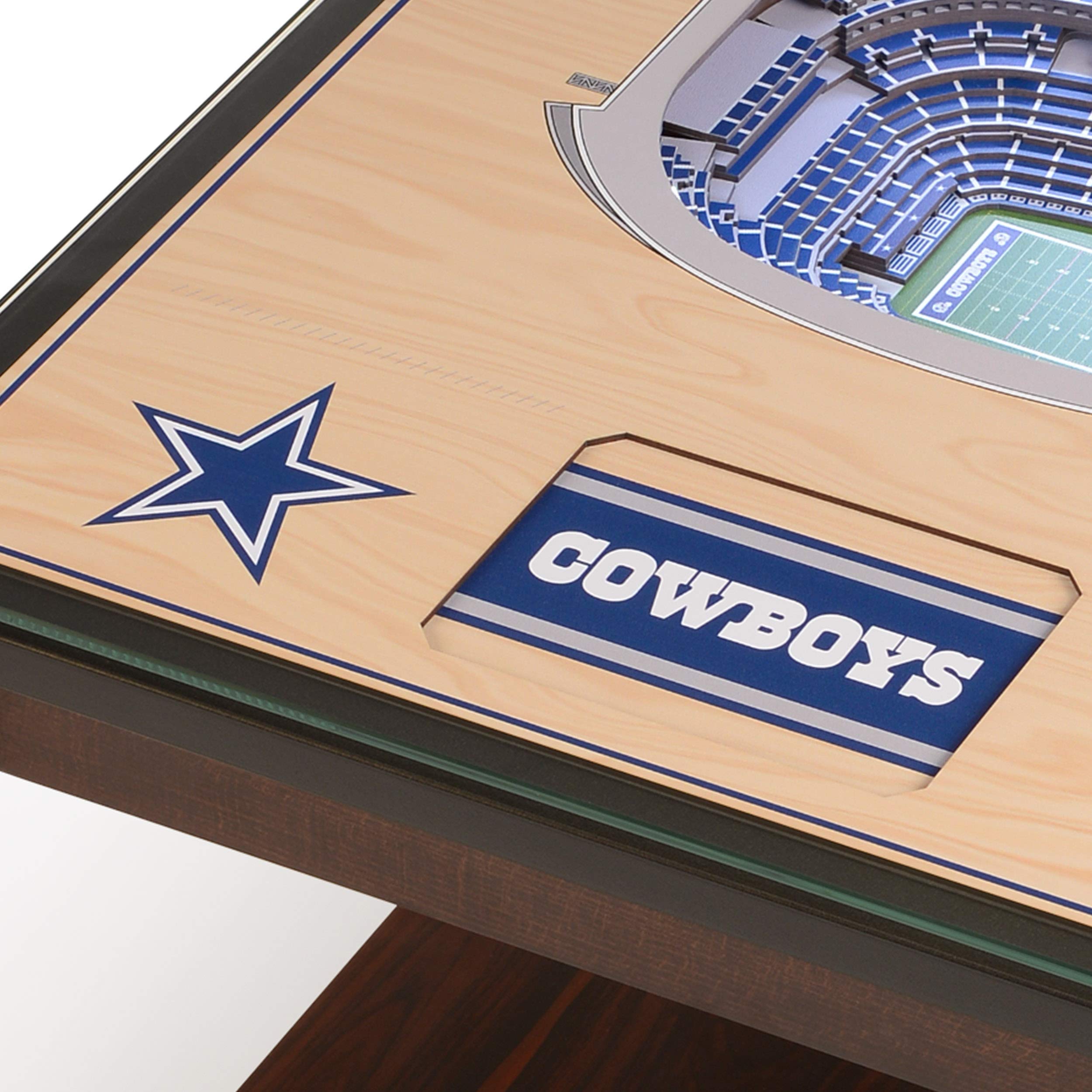 YouTheFan NFL Dallas Cowboys 25-Layer StadiumView Lighted End Table - Sports Collectibles, Sports Memorabilia, Sports Fan Shop, Sports Gifts