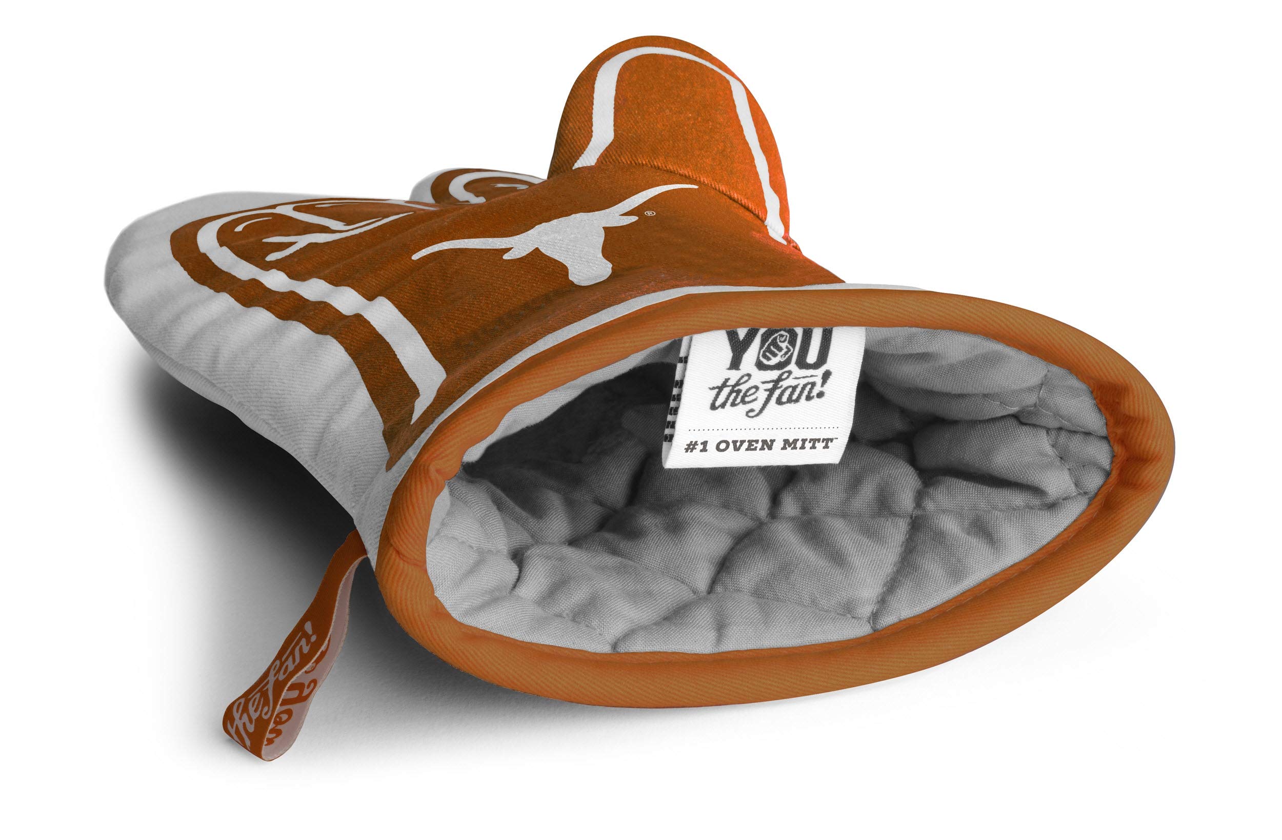 YouTheFan NCAA Texas Longhorns #1 Oven Mitt, Team Color, 13.25" x 6.5" - Sports Collectibles, Sports Memorabilia, Sports Fan Shop, Sports Gifts