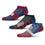 For Bare Feet NFL NEW YORK GIANTS Stripe Stack 3 Pack Ankle Sock Team Colors Large - Sports Gifts, Sports Memorabilia, Sports Collectibles, Fan Shop