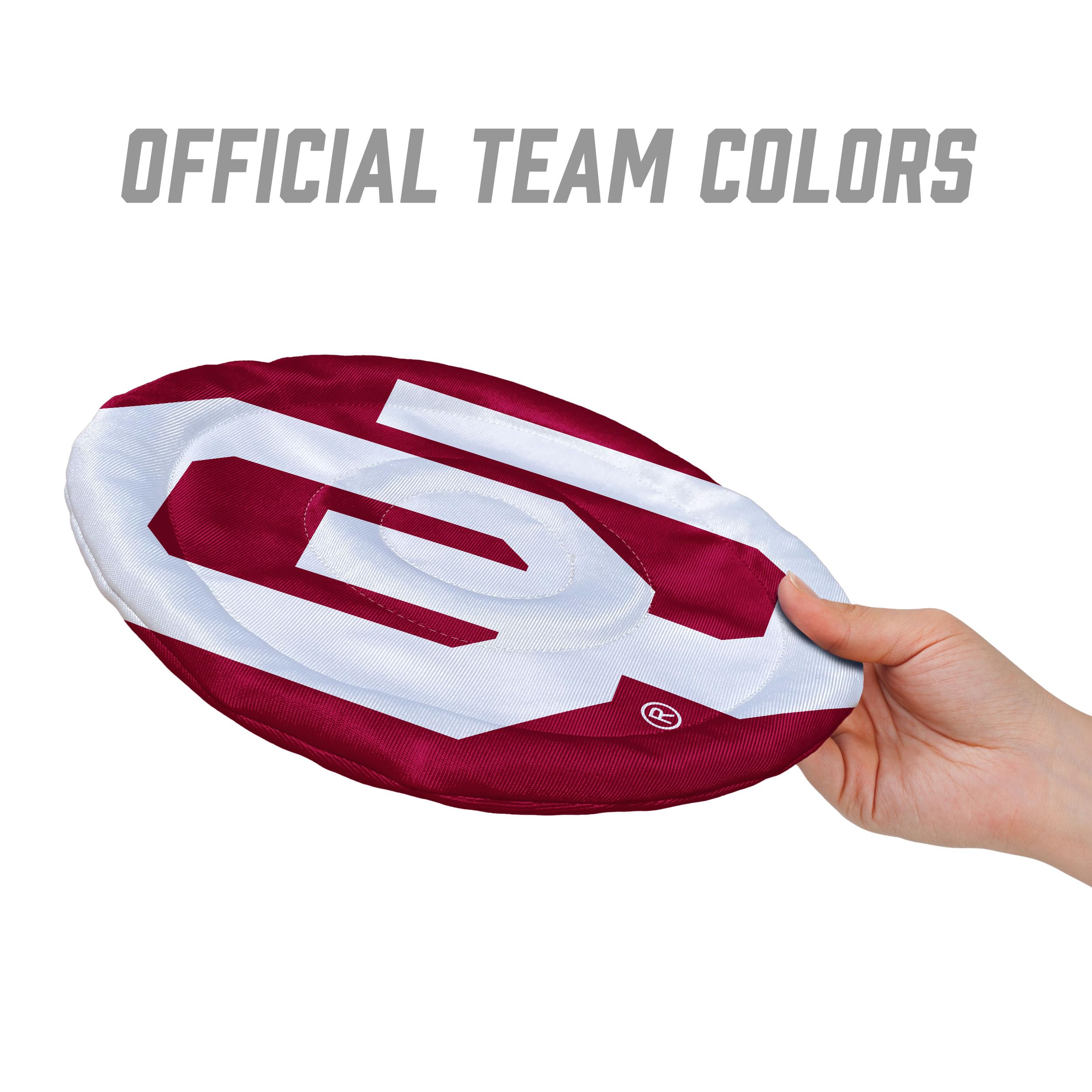 YouTheFan NCAA Oklahoma Sooners Flimzee Bean-Bag Flying Disc - Sports Collectibles, Sports Memorabilia, Sports Fan Shop, Sports Gifts