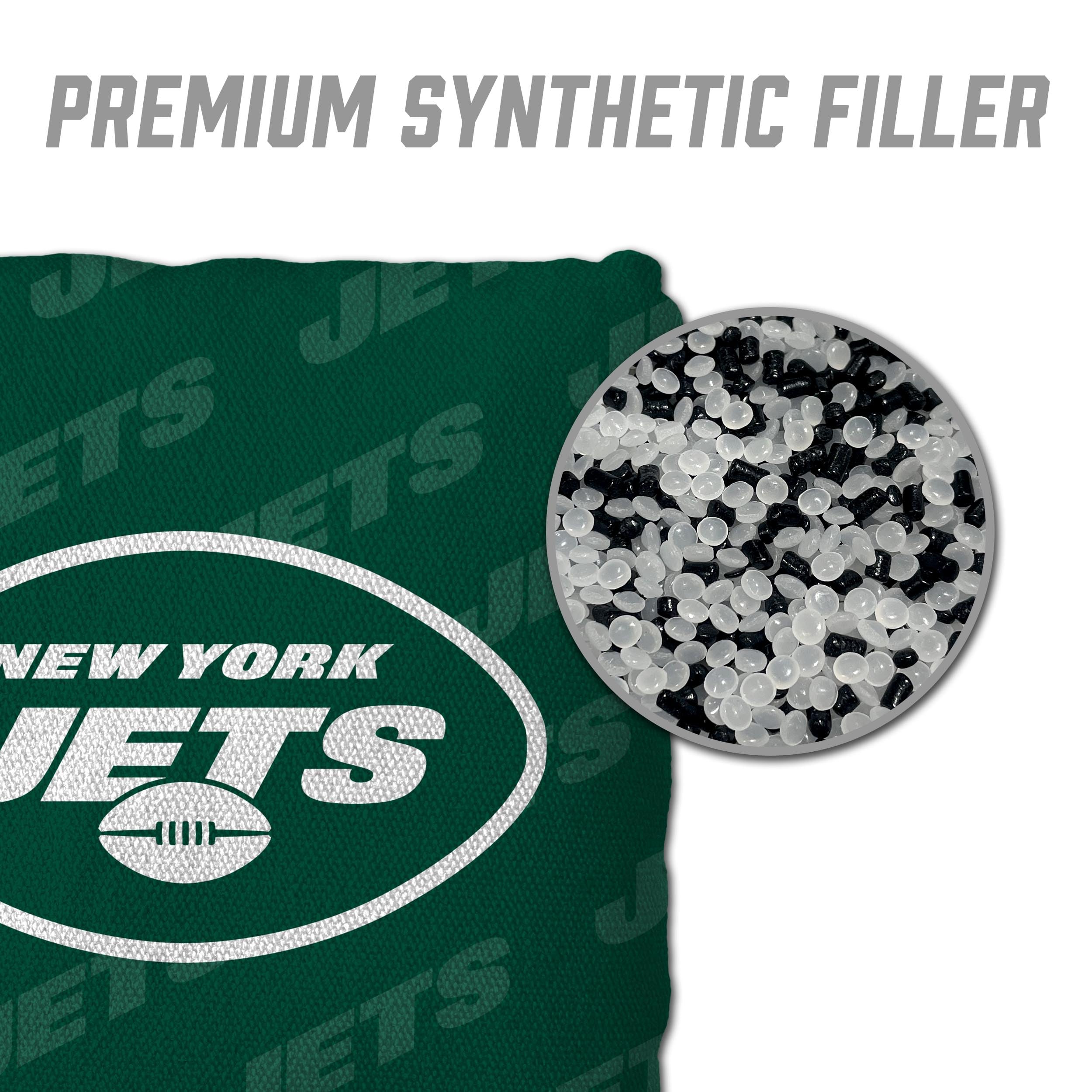YouTheFan NFL New York Jets Cornhole Bags - 4PK - Green - Sports Collectibles, Sports Memorabilia, Sports Fan Shop, Sports Gifts