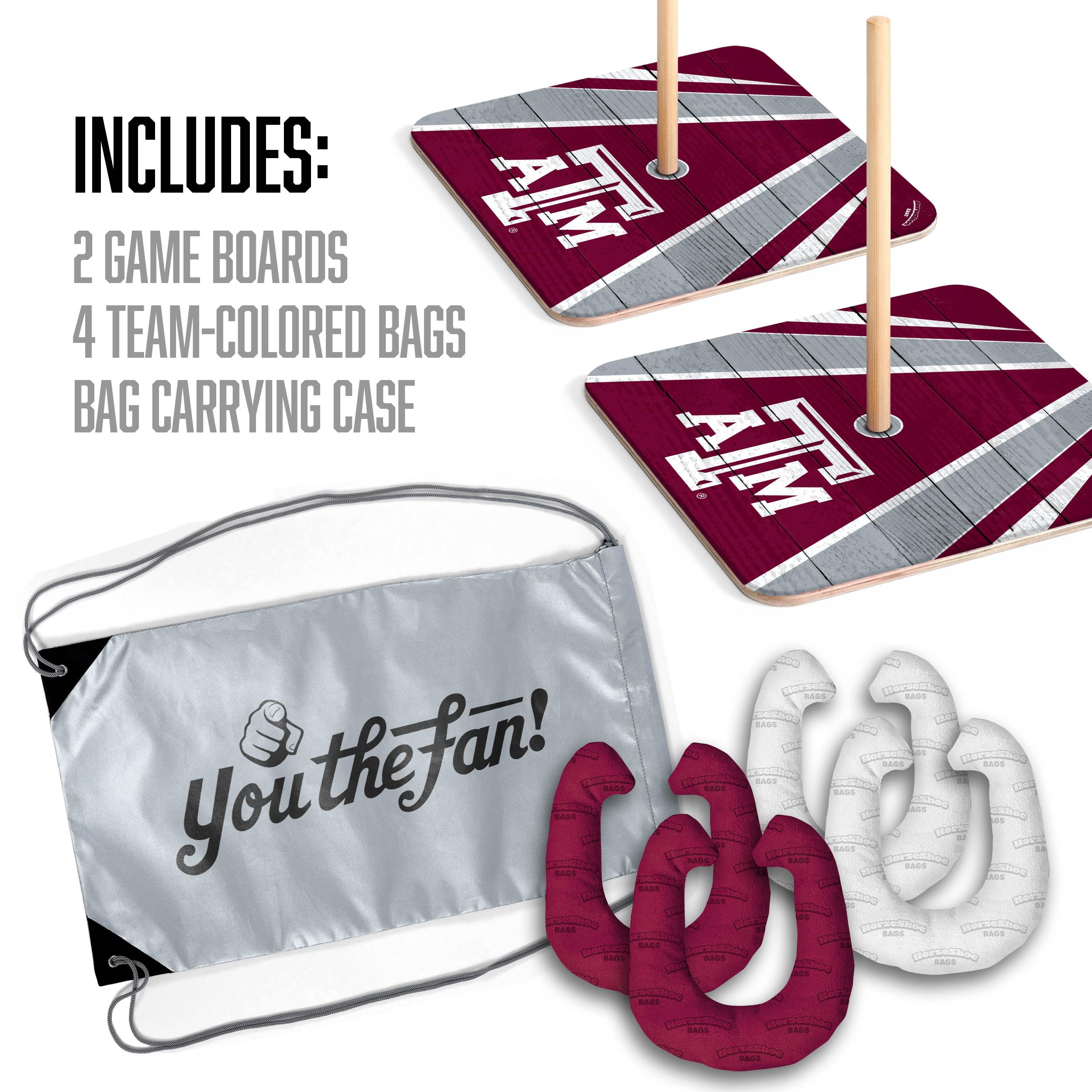 YouTheFan NCAA Texas A&M Aggies Horseshoe Bags - Sports Collectibles, Sports Memorabilia, Sports Fan Shop, Sports Gifts