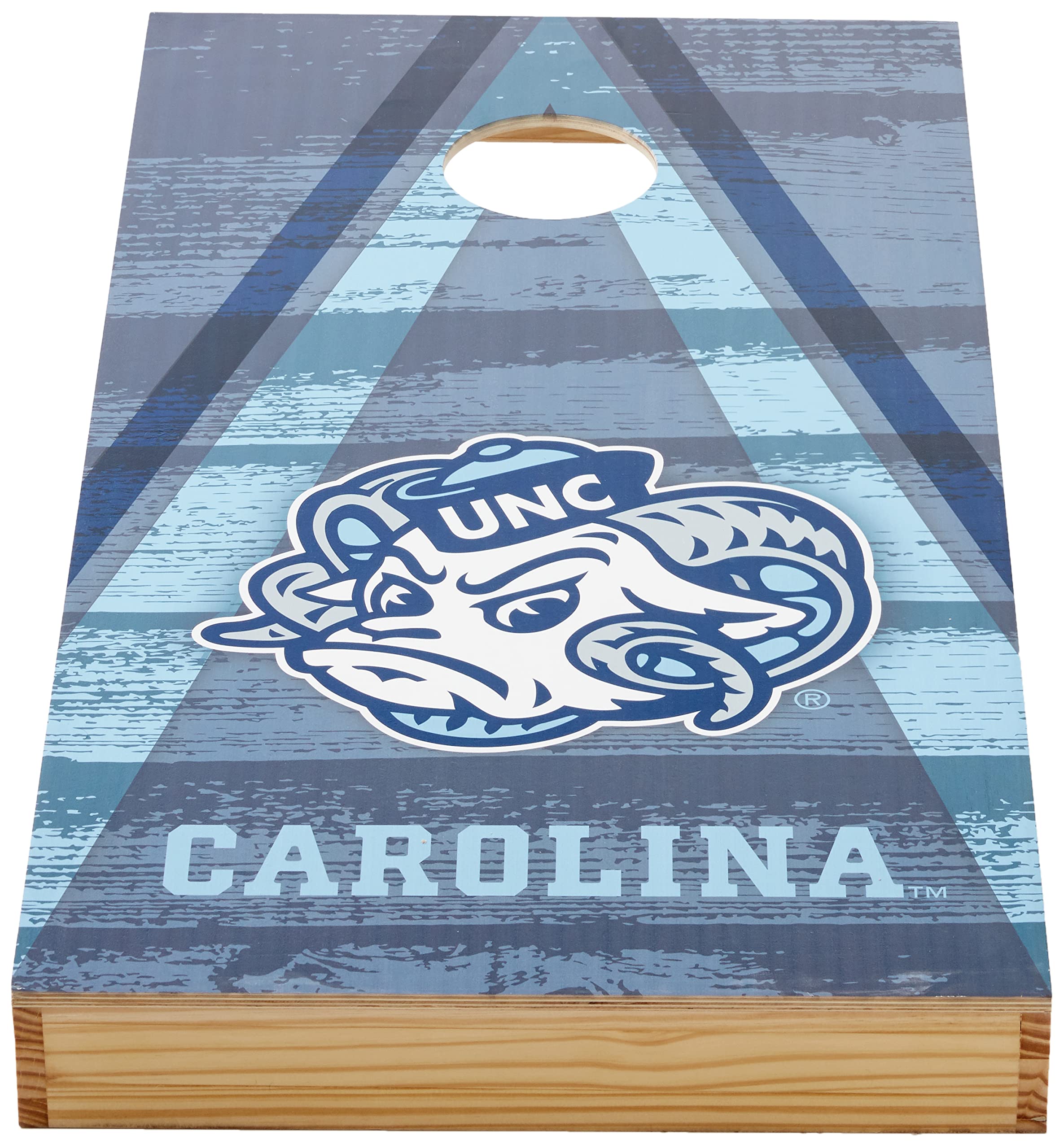 Wild Sports 2' x 4' Wood Tournament Cornhole Set - Direct Printed - North Carolina Tar Heels- perfect for Backyard, Beach, Park, Tailgates, Outdoors and Indoors - Sports Collectibles, Sports Memorabilia, Sports Fan Shop, Sports Gifts