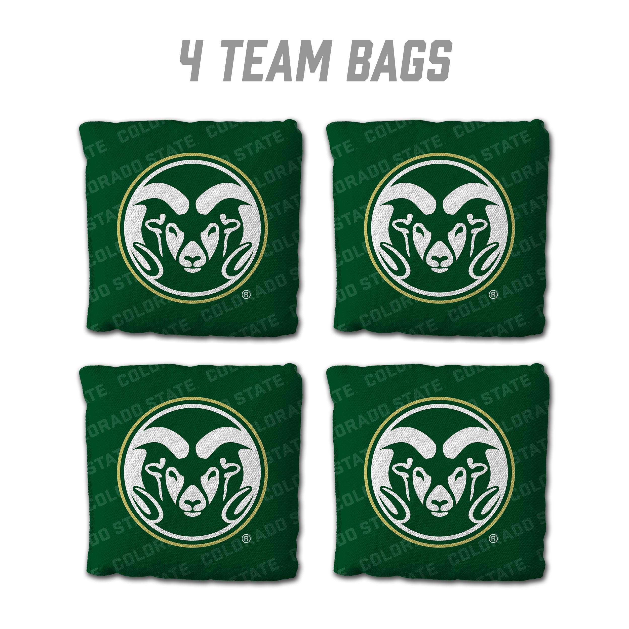 YouTheFan NCAA Colorado State Rams Cornhole Bags - 4PK - Green - Sports Collectibles, Sports Memorabilia, Sports Fan Shop, Sports Gifts