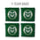 YouTheFan NCAA Colorado State Rams Cornhole Bags - 4PK - Green - Sports Collectibles, Sports Memorabilia, Sports Fan Shop, Sports Gifts