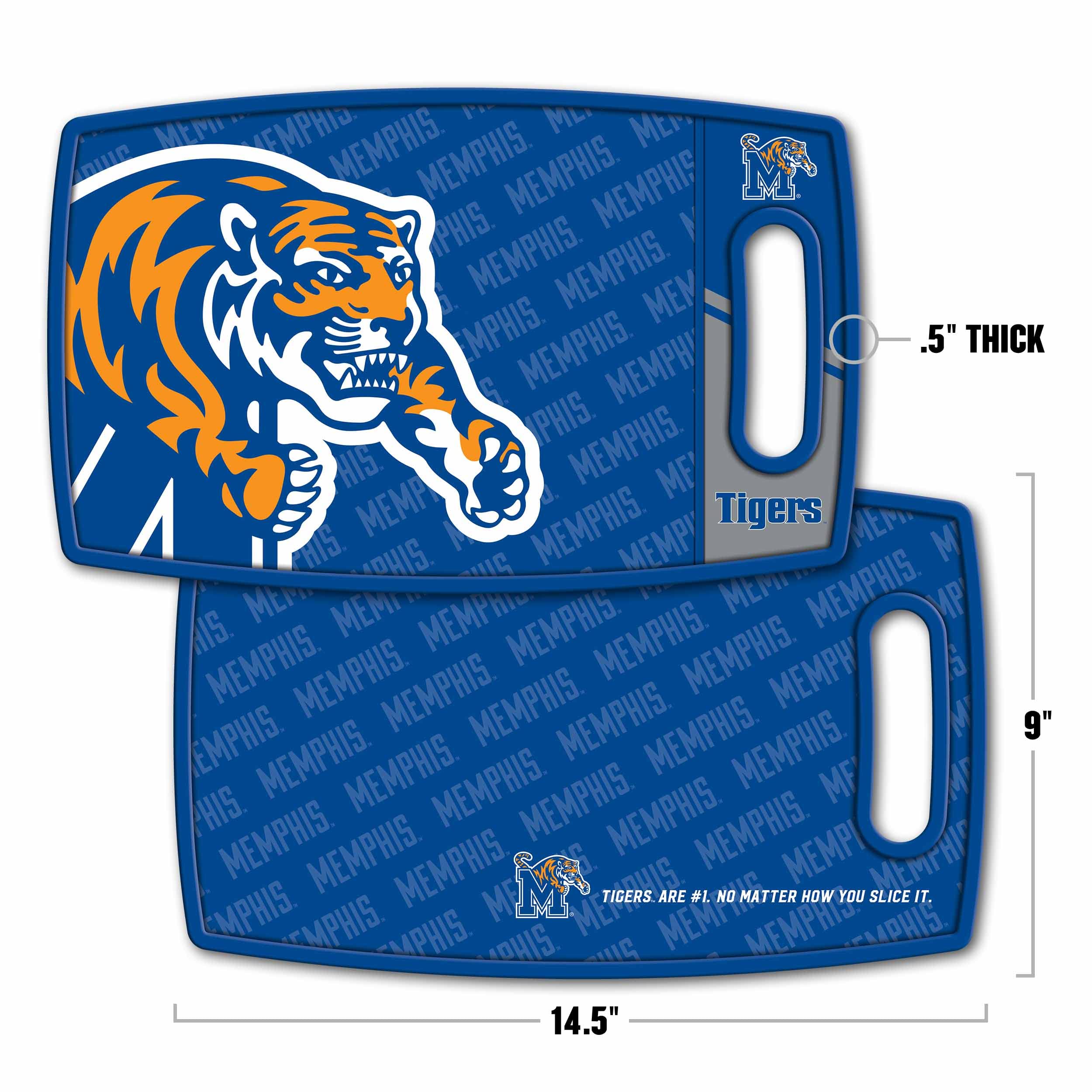 YouTheFan NCAA Memphis Tigers Logo Series Cutting Board - Sports Collectibles, Sports Memorabilia, Sports Fan Shop, Sports Gifts