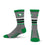 For Bare Feet Mens NCAA North Dakota Fighting Hawks 5 Star Crew Sock Marble Grey Large - Sports Gifts, Sports Memorabilia, Sports Collectibles, Fan Shop