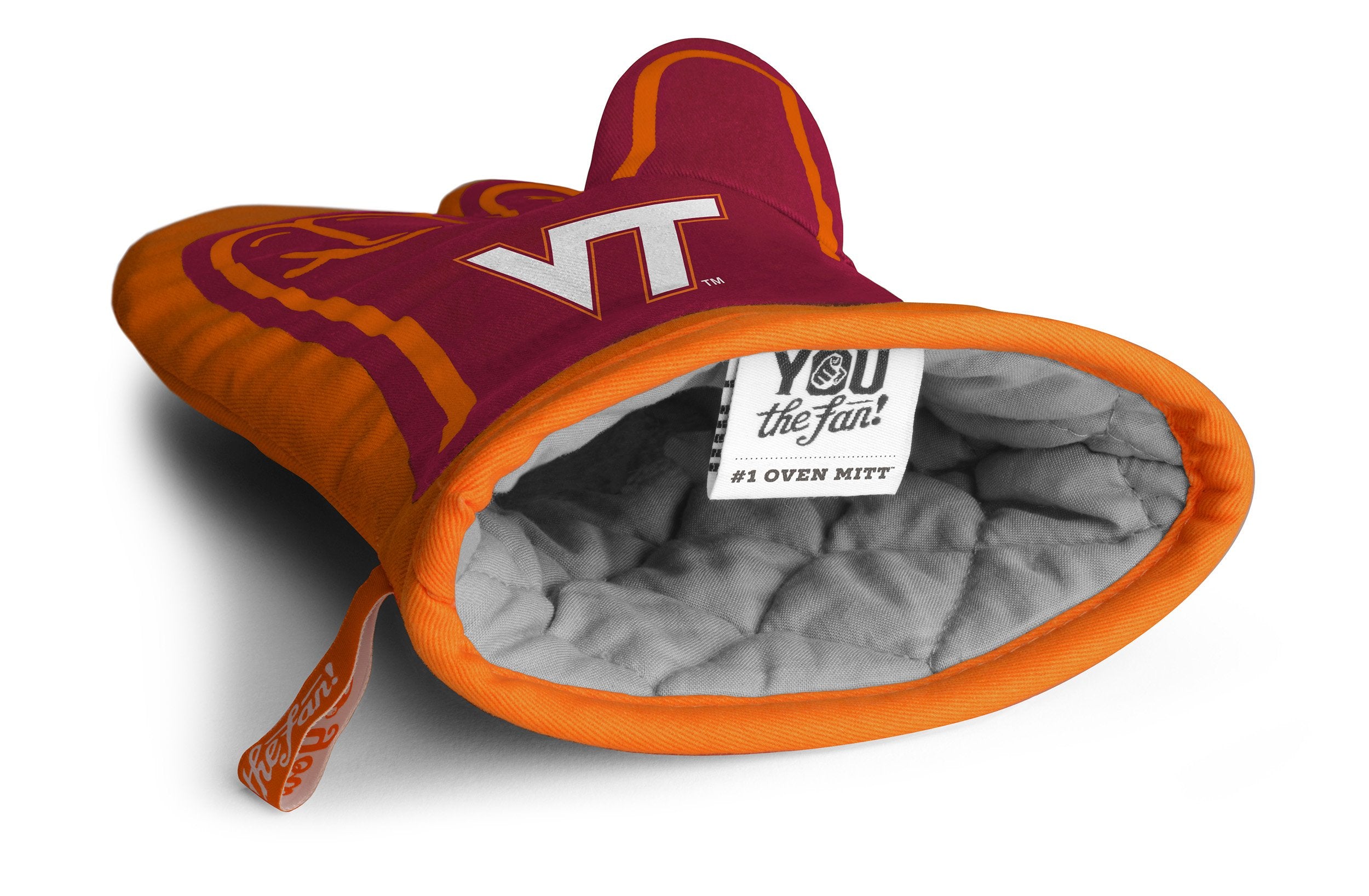 YouTheFan NCAA Virginia Tech Hokies #1 Oven Mitt , 13.25" x 6.5" - Sports Collectibles, Sports Memorabilia, Sports Fan Shop, Sports Gifts