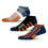 For Bare Feet NHL EDMONTON OILERS Stripe Stack 3 Pack Ankle Sock Team Colors Large - Sports Gifts, Sports Memorabilia, Sports Collectibles, Fan Shop