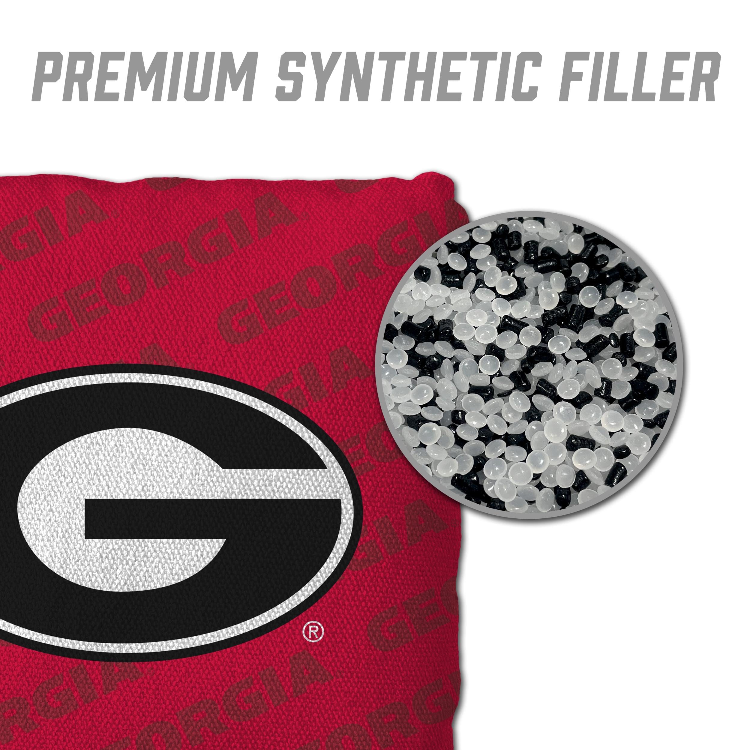 YouTheFan NCAA Georgia Bulldogs - Cornhole Bags - 4PK - Red - Sports Collectibles, Sports Memorabilia, Sports Fan Shop, Sports Gifts