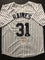 Autographed/Signed Tim Raines New York Pinstripe Baseball Jersey JSA COA