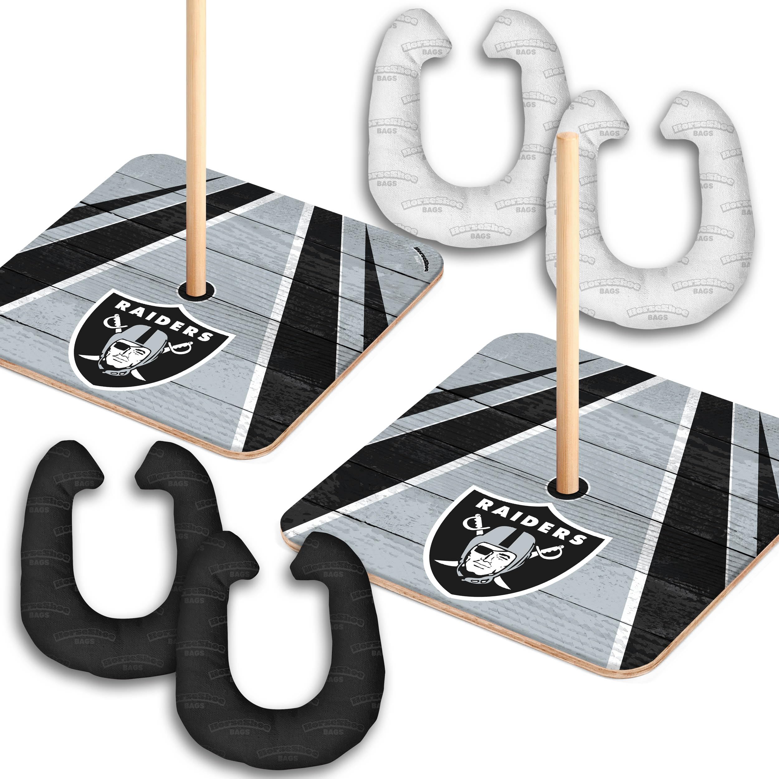 YouTheFan NFL Las Vegas Raiders Horseshoe Bags Game - Sports Collectibles, Sports Memorabilia, Sports Fan Shop, Sports Gifts