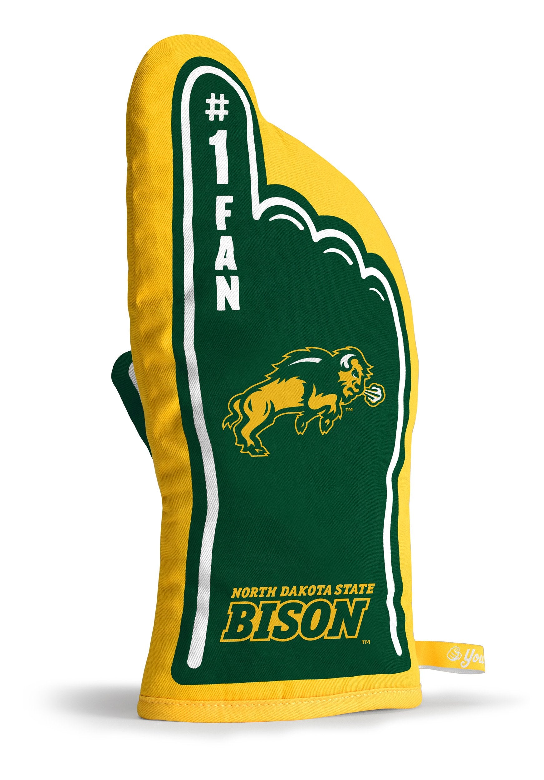YouTheFan NCAA North Dakota State Bison #1 Oven Mitt, Team Color - Sports Collectibles, Sports Memorabilia, Sports Fan Shop, Sports Gifts