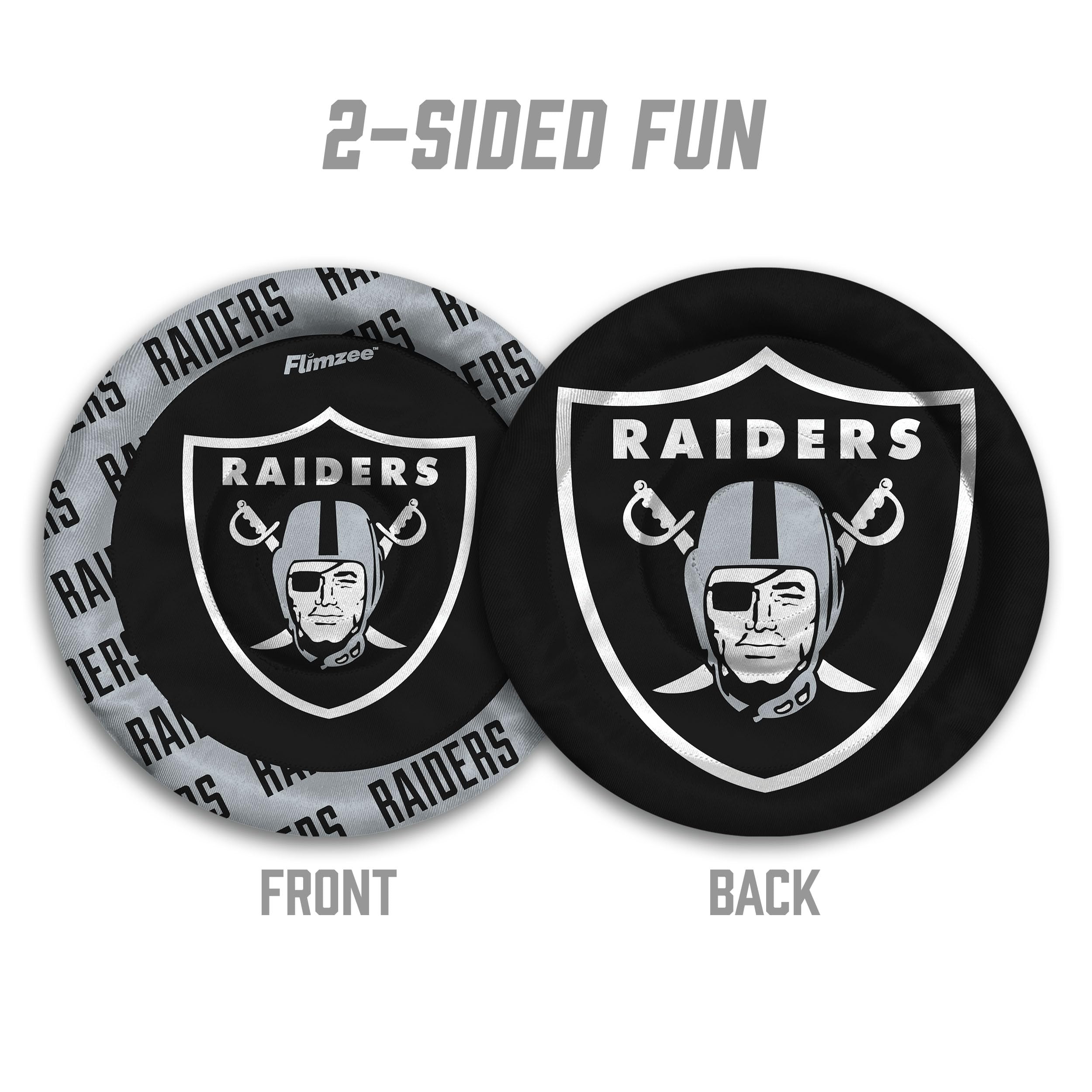 YouTheFan NFL Las Vegas Raiders Flimzee Bean-Bag Flying Disc - Sports Collectibles, Sports Memorabilia, Sports Fan Shop, Sports Gifts
