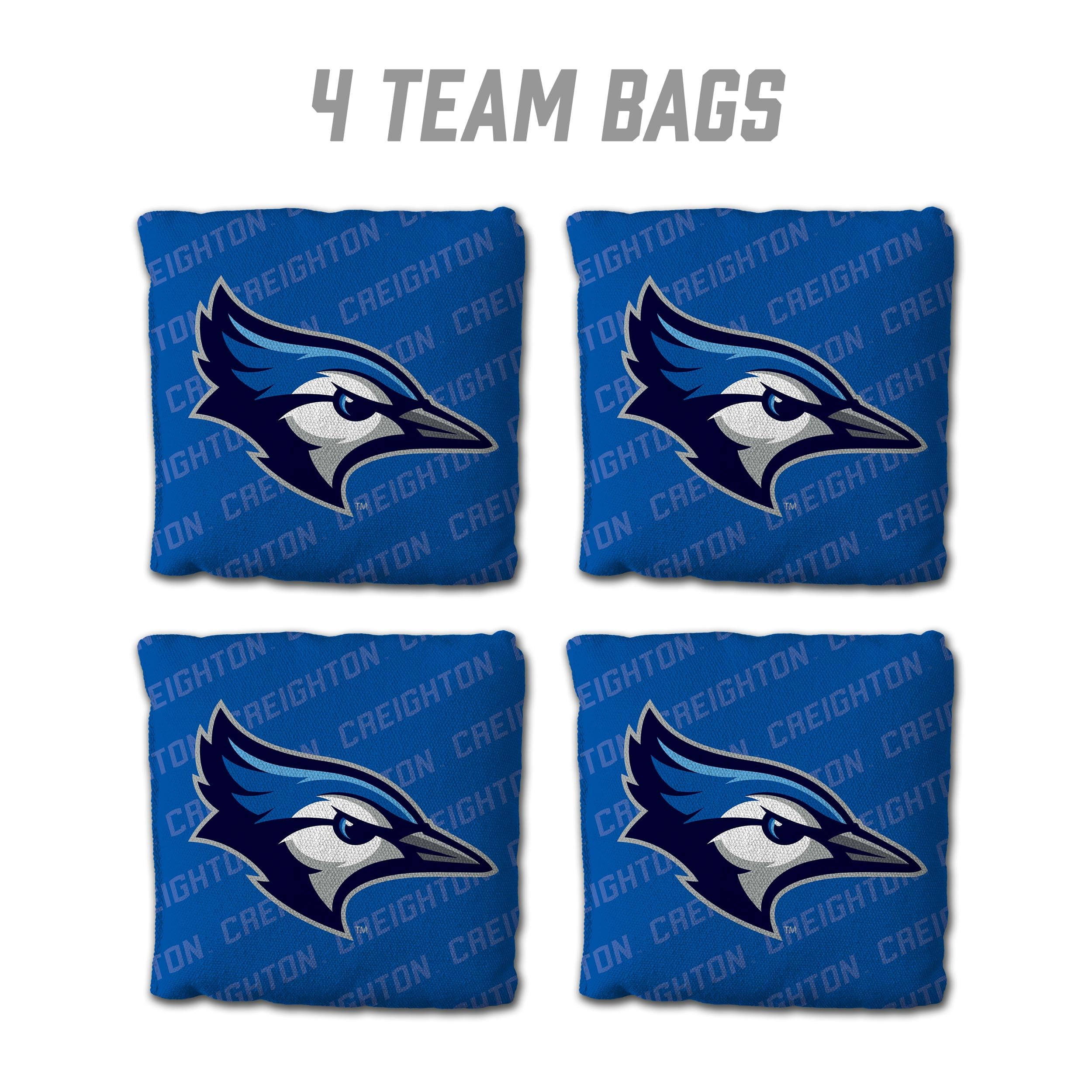 YouTheFan NCAA Creighton Bluejays Cornhole Bags - 4PK - Blue - Sports Collectibles, Sports Memorabilia, Sports Fan Shop, Sports Gifts