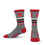 For Bare Feet NCAA Nebraska Corn Huskers 5 Star Crew Sock Marble Grey Large - Sports Gifts, Sports Memorabilia, Sports Collectibles, Fan Shop