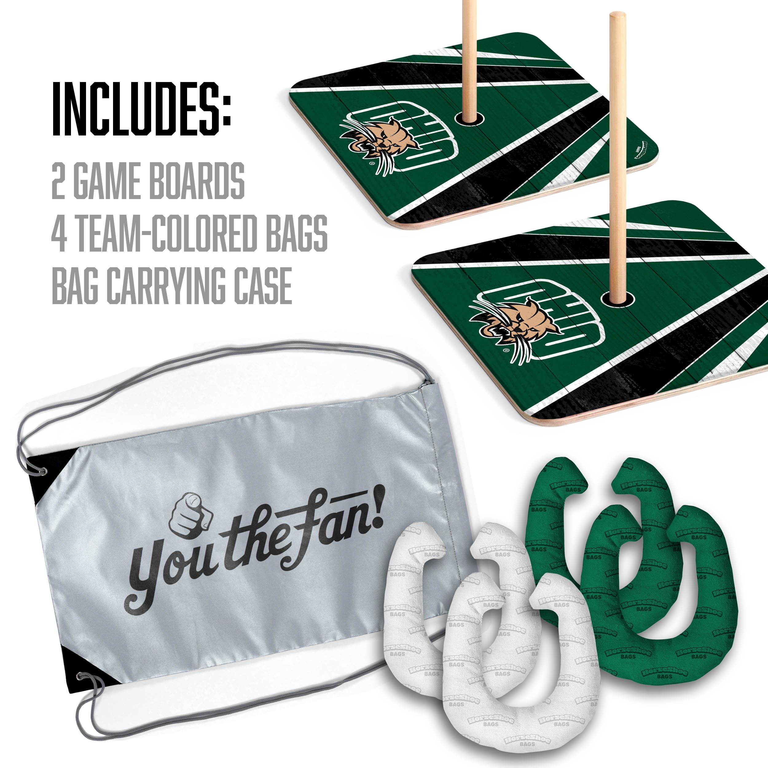 YouTheFan NCAA Ohio Bobcats Horseshoe Bags - Sports Collectibles, Sports Memorabilia, Sports Fan Shop, Sports Gifts