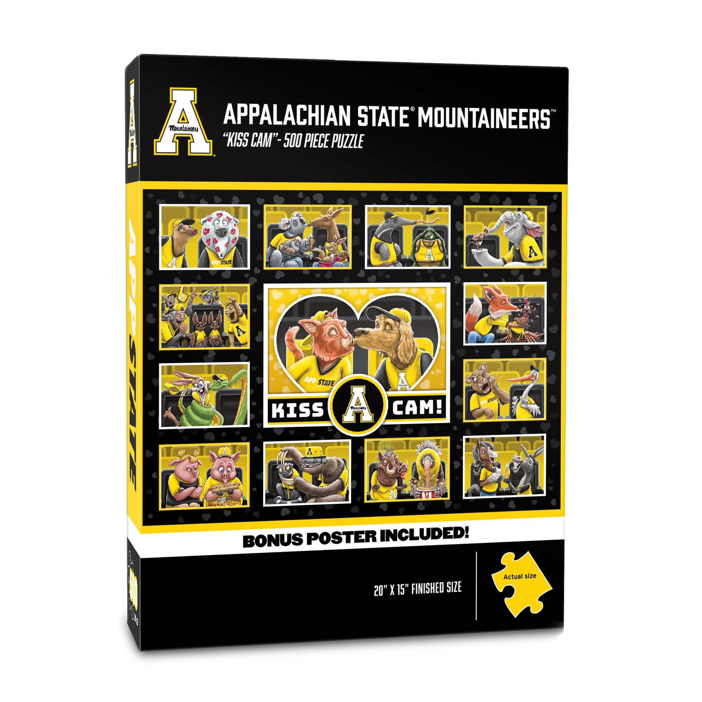 YouTheFan NCAA Appalachian State Mountaineers Kiss Cam 500pc Puzzle - Sports Collectibles, Sports Memorabilia, Sports Fan Shop, Sports Gifts