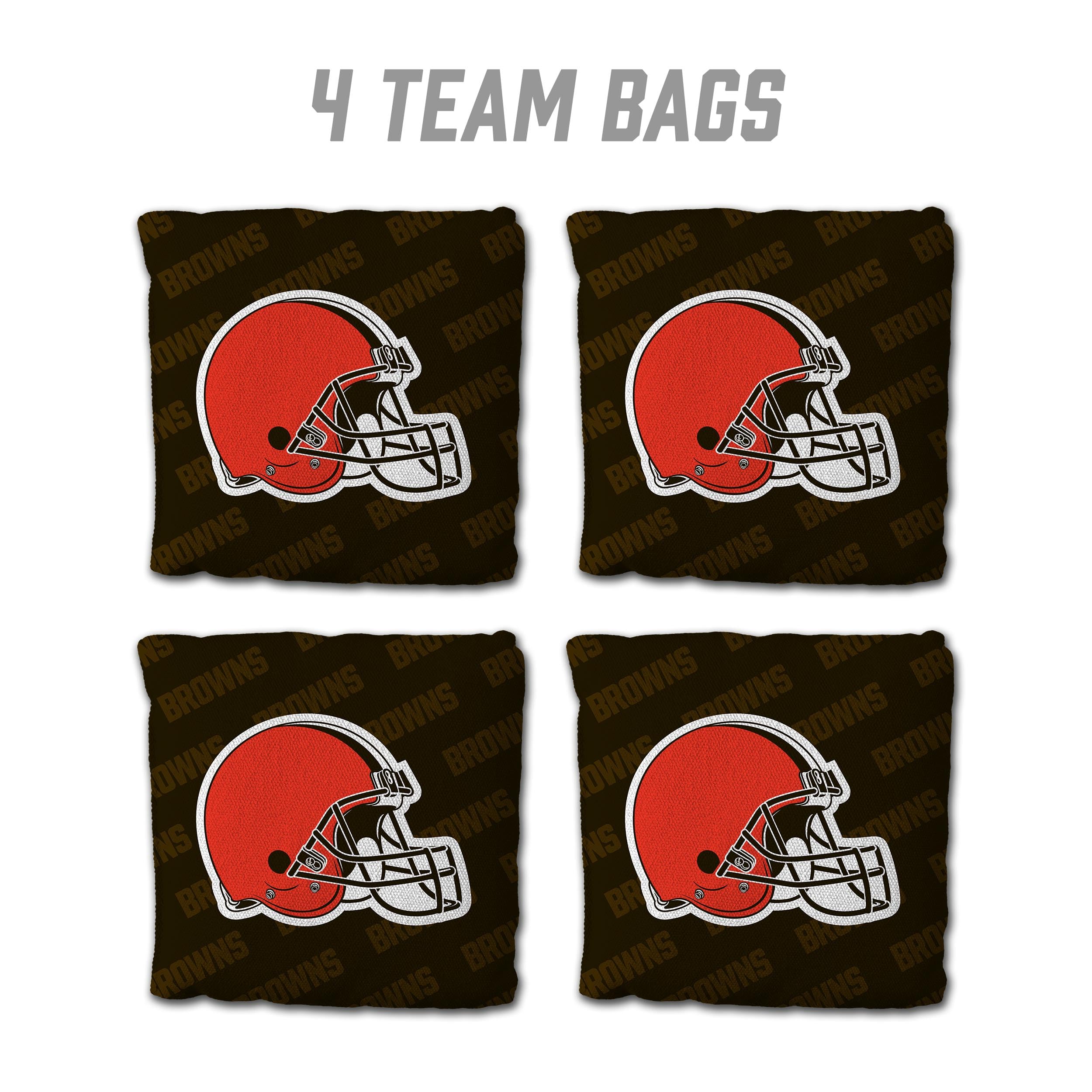 YouTheFan NFL Cleveland Browns Cornhole Bags - 4PK - Brown - Sports Collectibles, Sports Memorabilia, Sports Fan Shop, Sports Gifts