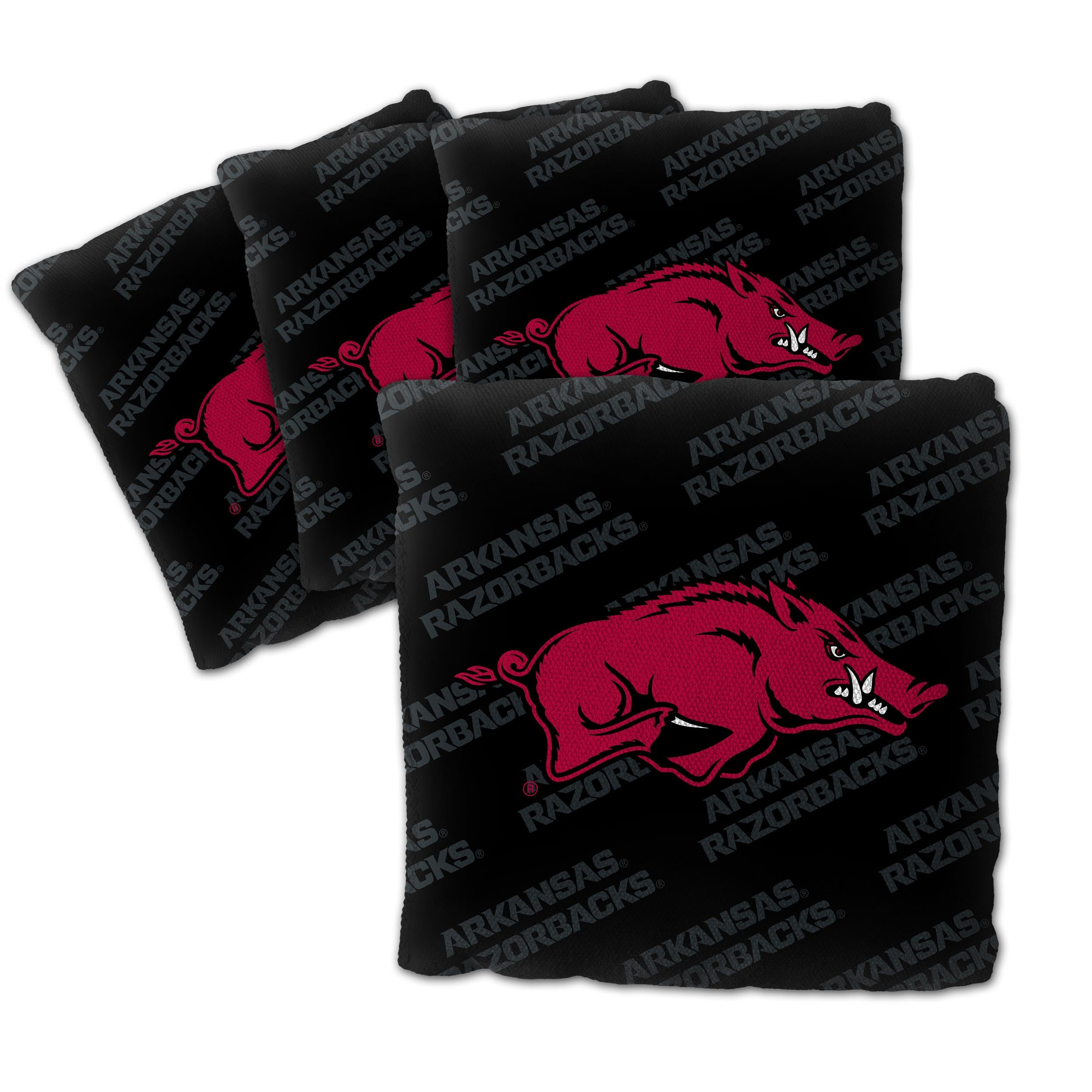 YouTheFan NCAA Arkansas Razorbacks Cornhole Bags - 4PK - Black - Sports Collectibles, Sports Memorabilia, Sports Fan Shop, Sports Gifts