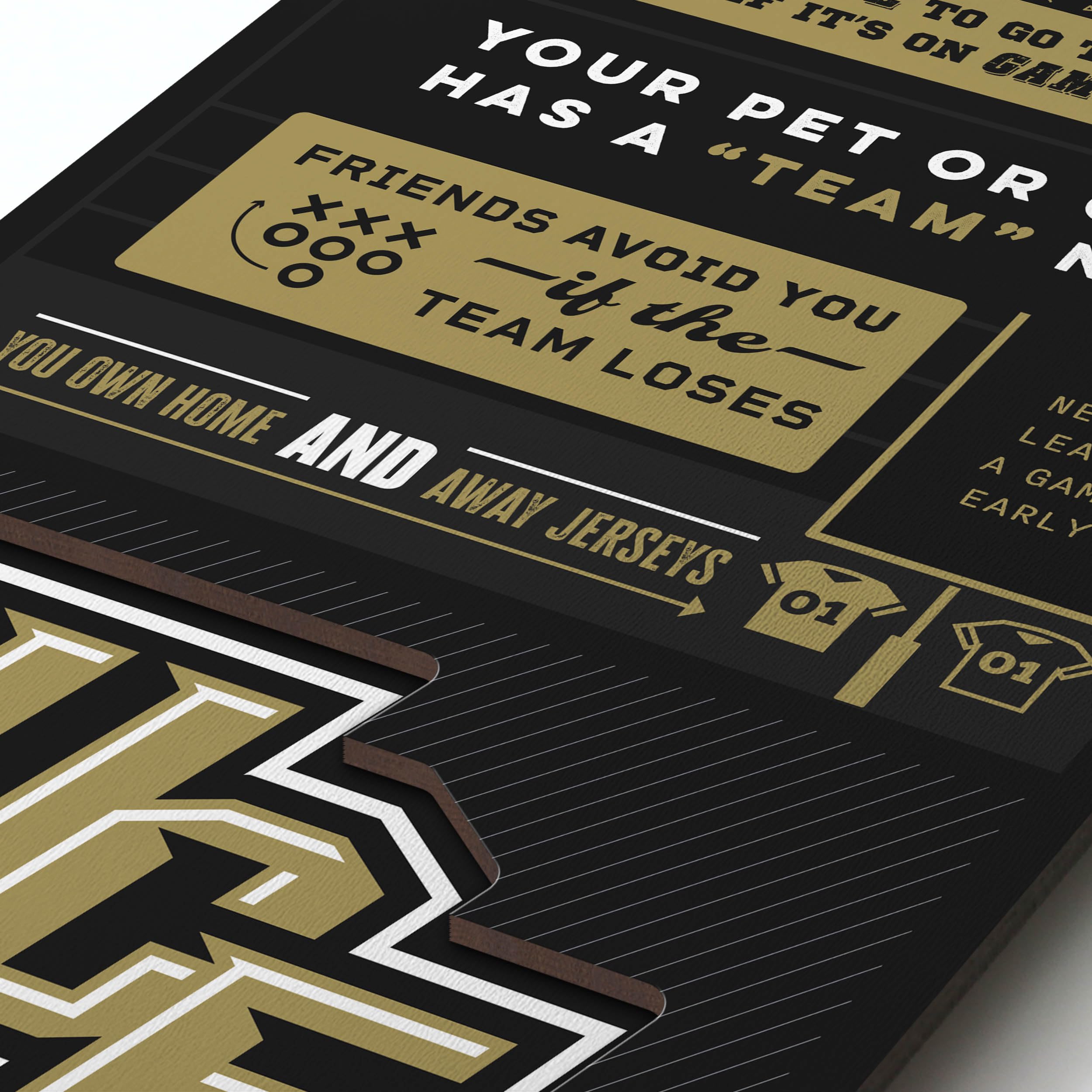 YouTheFan Officially-licensed NCAA Central Florida Knights 6x19 Top 10 Signs Banner - humorous descriptions - fun sports fan phrases, original design, indoor team wall decor fan gift - Sports Collectibles, Sports Memorabilia, Sports Fan Shop, Sports Gifts