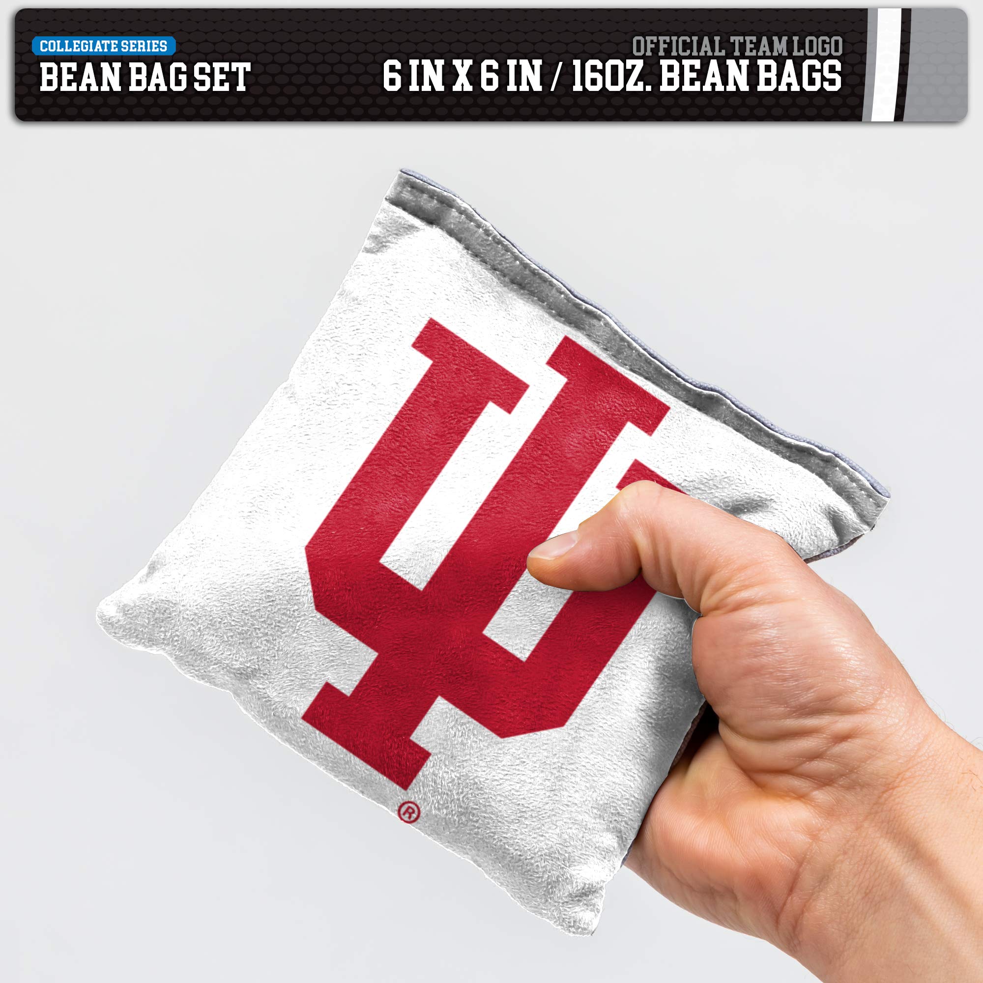 Wild Sports NCAA Indiana Hoosiers 8pk Dual Sided Bean Bags, Team Color - Sports Collectibles, Sports Memorabilia, Sports Fan Shop, Sports Gifts
