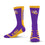 For Bare Feet NCAA LSU TIGERS MVP Crew Sock Team Color Large - Sports Gifts, Sports Memorabilia, Sports Collectibles, Fan Shop