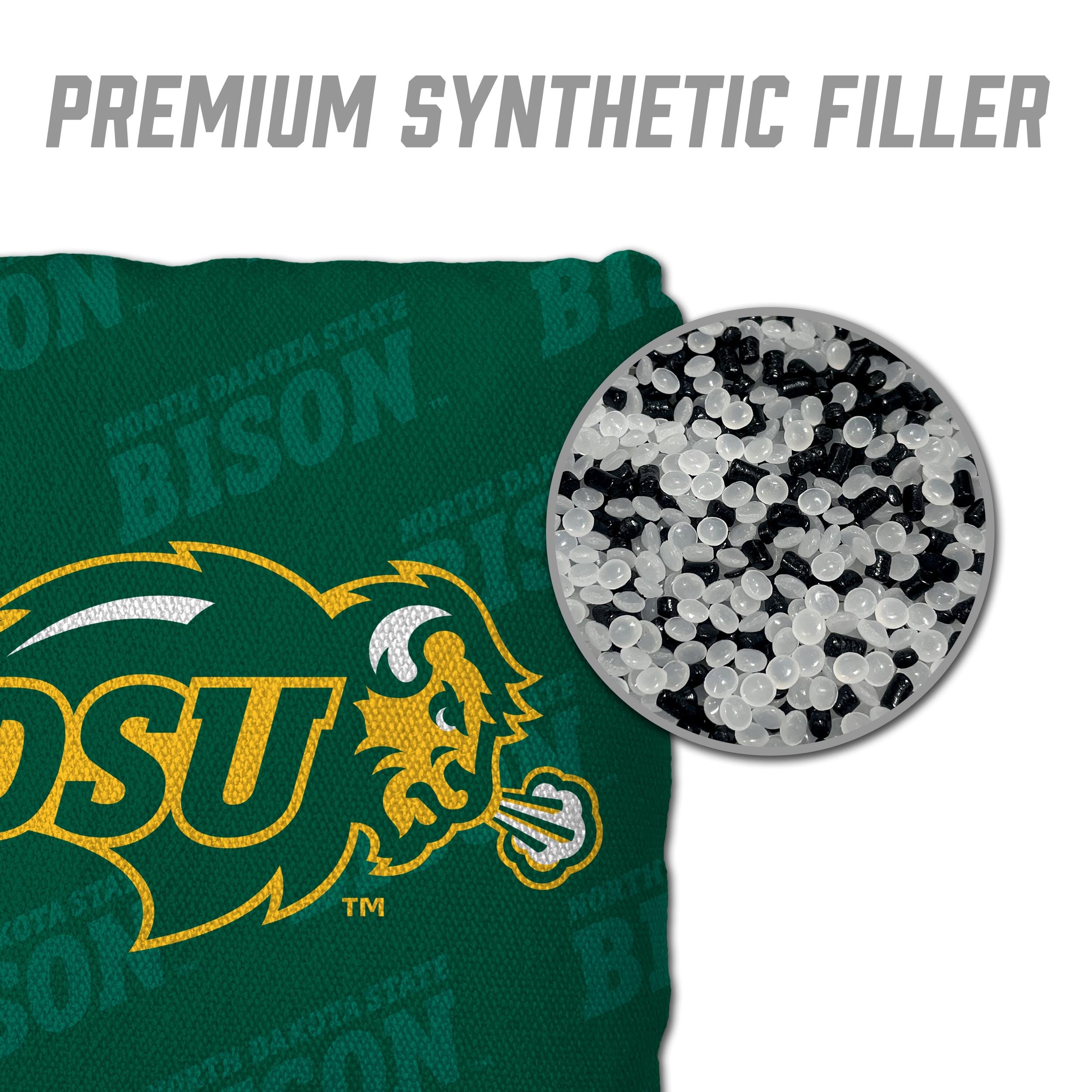 YouTheFan NCAA North Dakota State Bison Cornhole Bags - 4PK - Green - Sports Collectibles, Sports Memorabilia, Sports Fan Shop, Sports Gifts