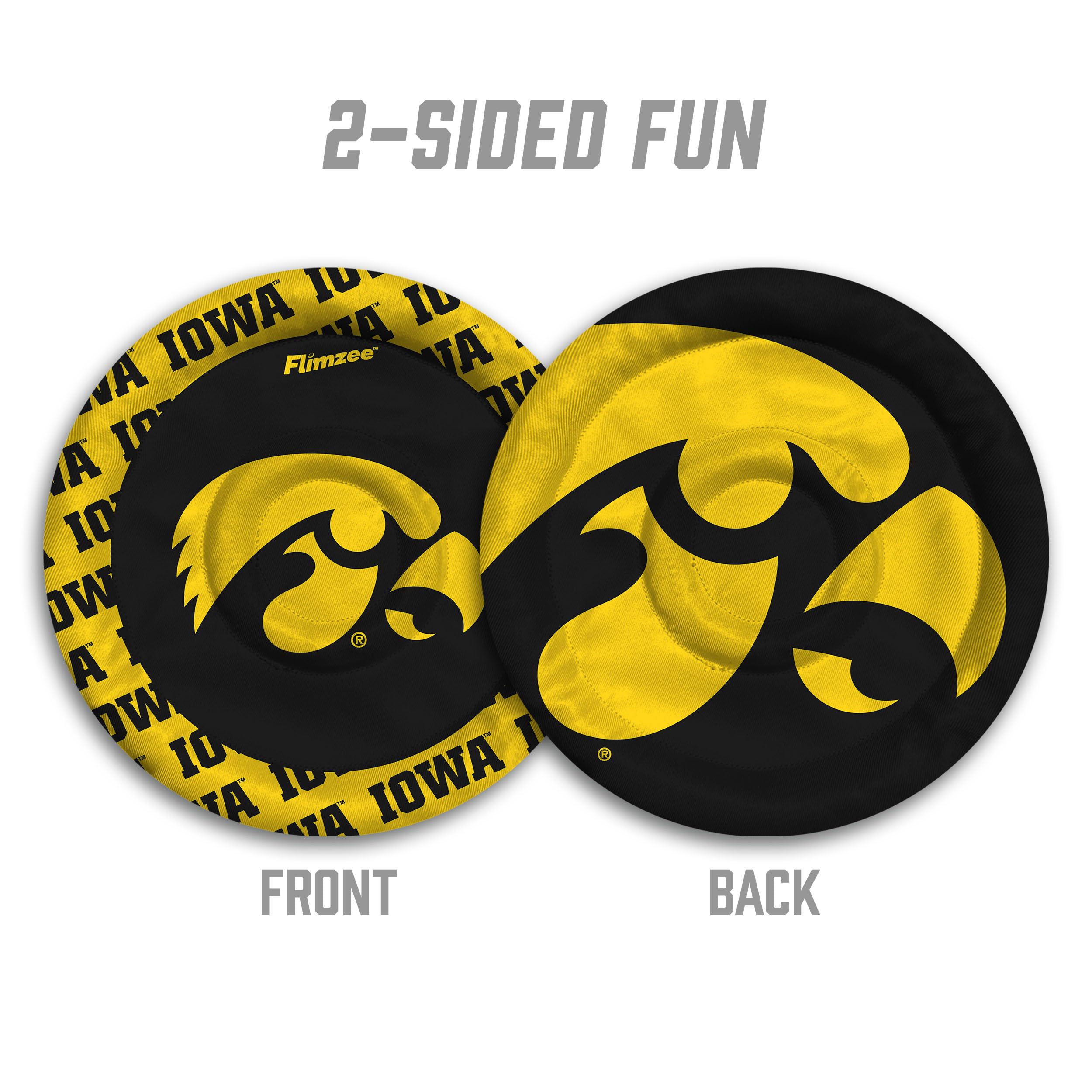YouTheFan NCAA Iowa Hawkeyes Flimzee Bean-Bag Flying Disc - Sports Gifts, Sports Memorabilia, Sports Collectibles, Fan Shop